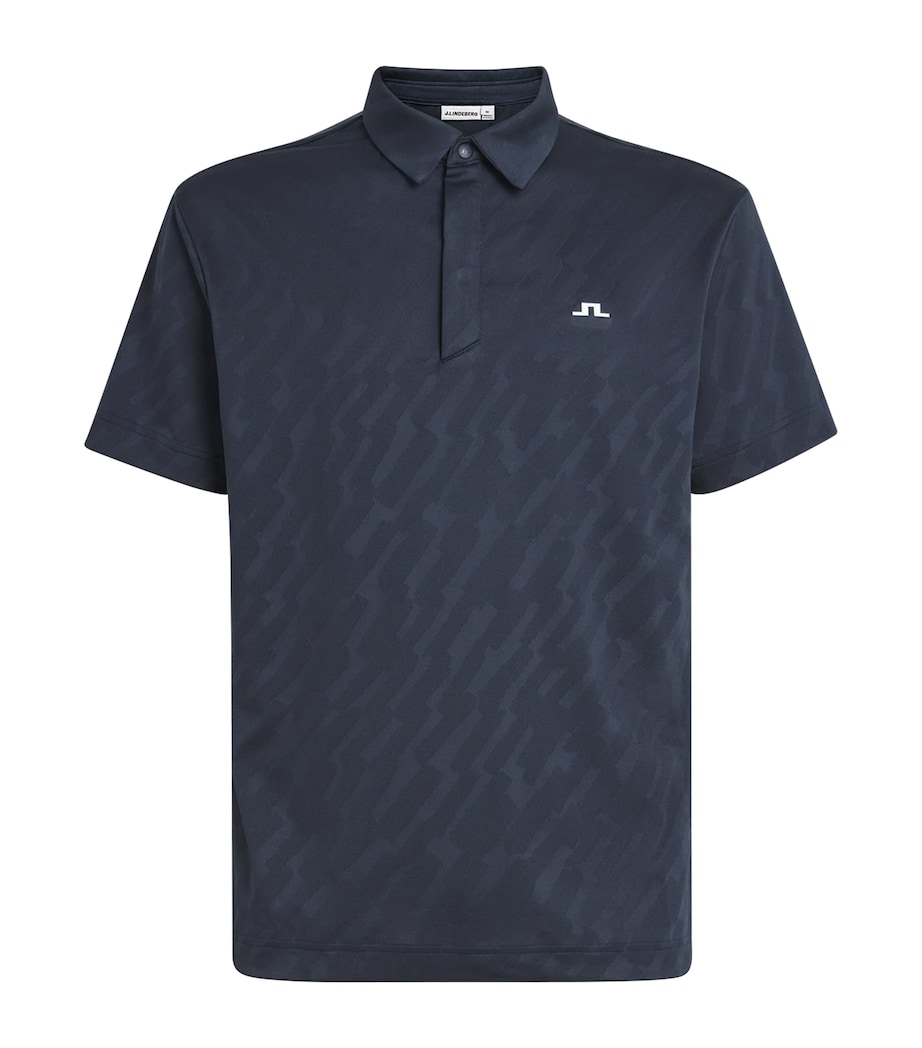 J Lindeberg Mens Wilhelm Polo Shirt Jl Navy Image 1