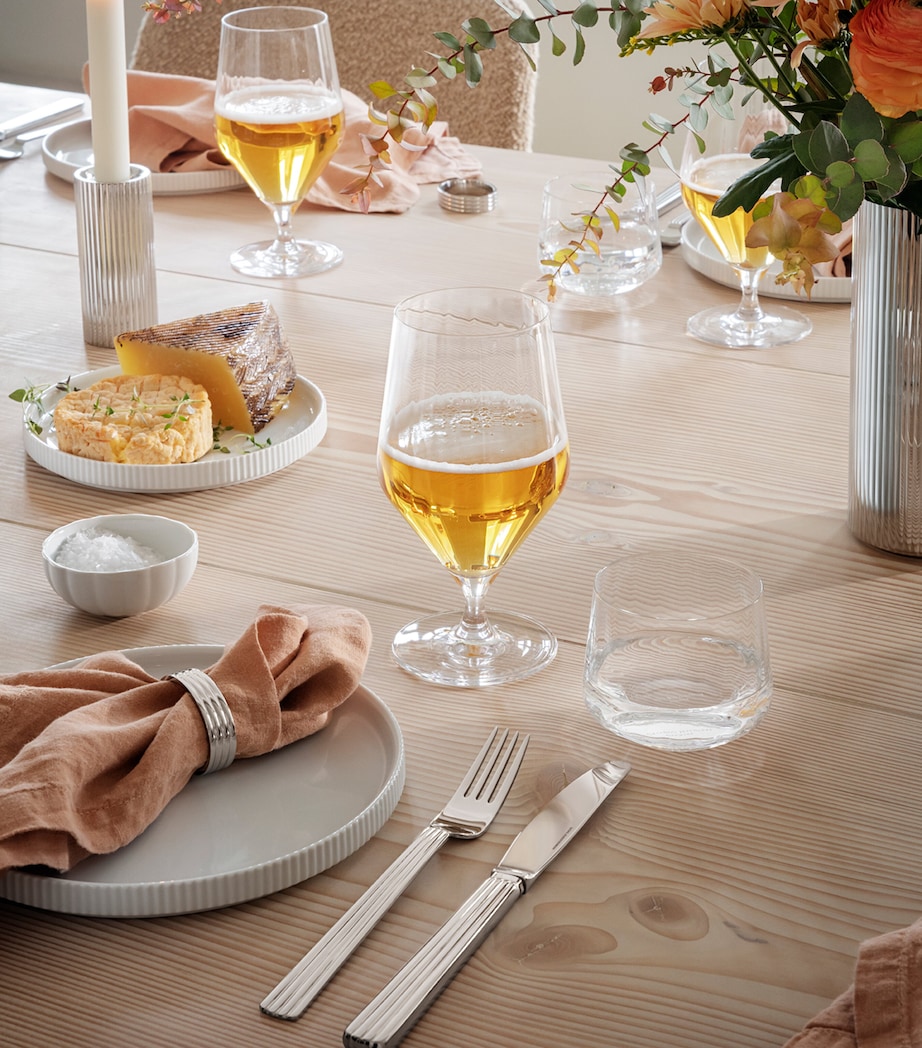 Set of 6 Bernadotte Beer Glasses (520ml) CLEAR Image 4