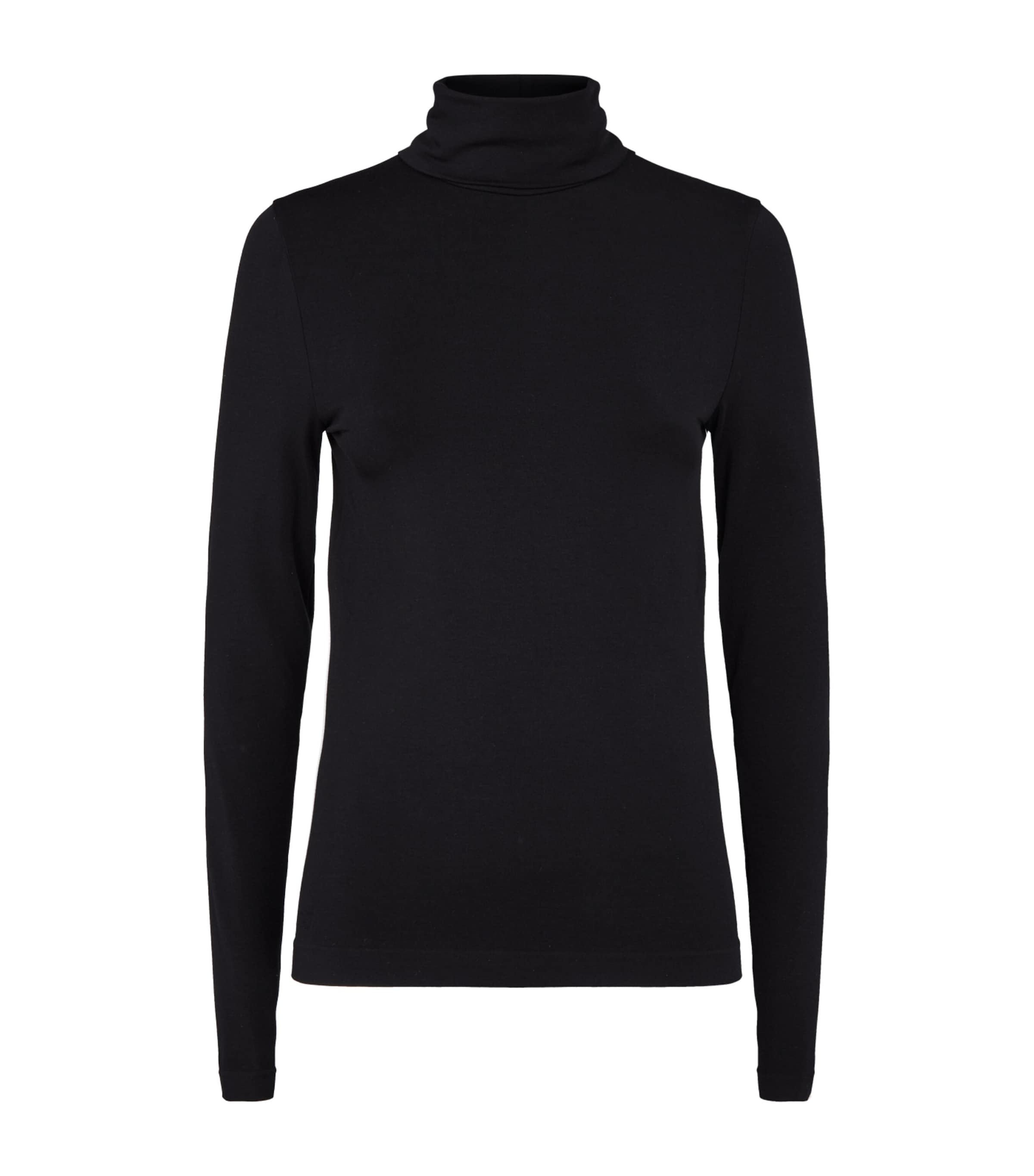 Wolford Aurora Turtleneck Top In Black