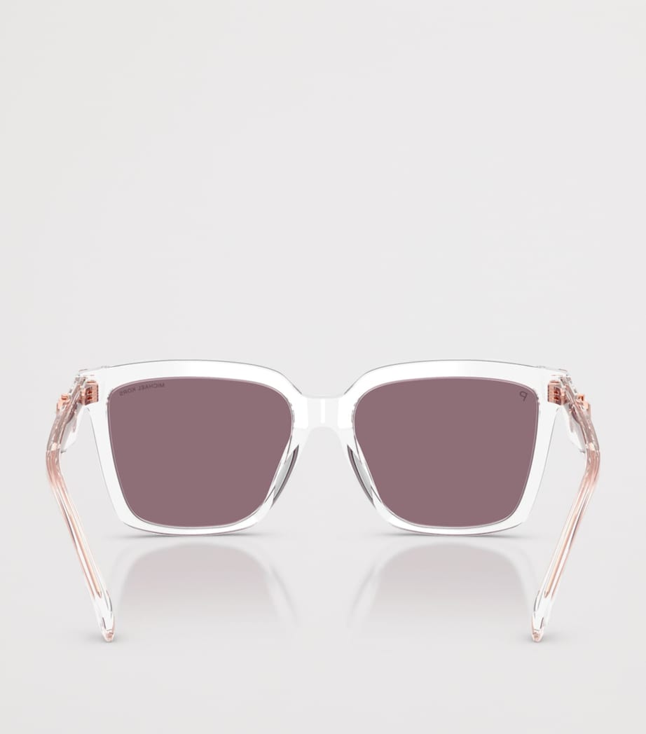 Michael Kors Menaggio Square Sunglasses Clear Image 3