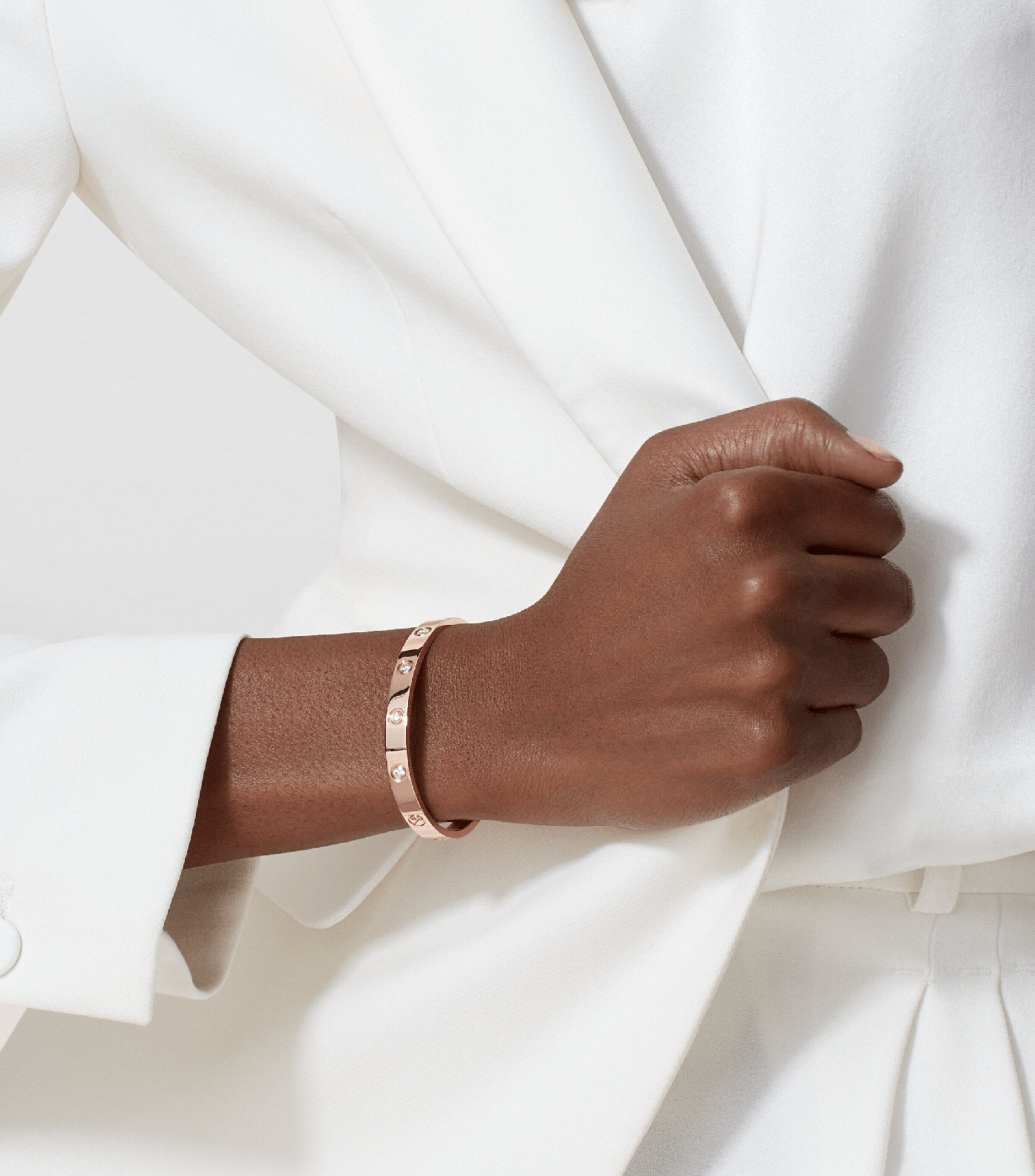 LOVE Classic Rose Gold 10-Diamond Bracelet ROSE GOLD Image 12