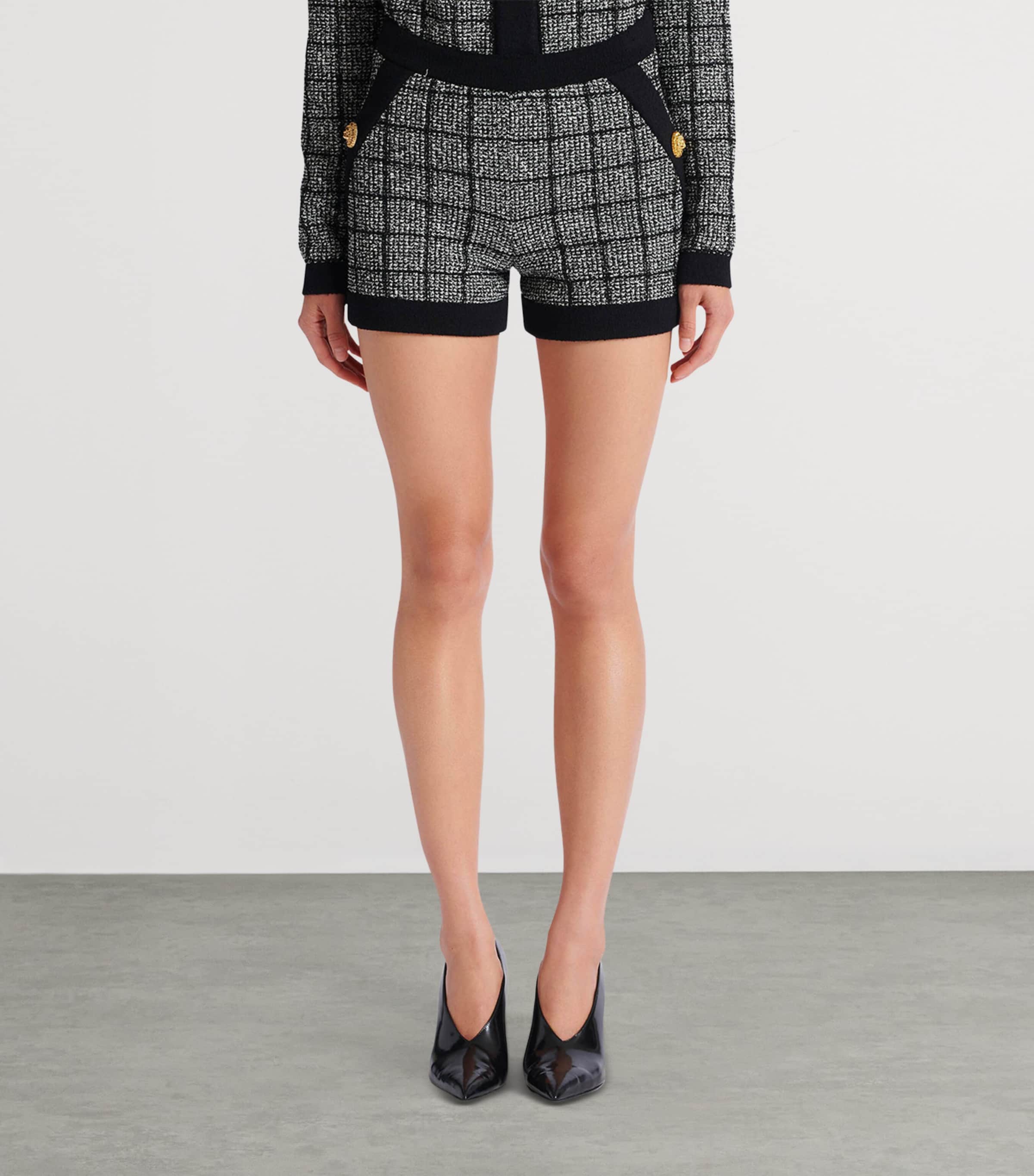 Tweed Check Shorts EER NOIR/NATUREL Image 4