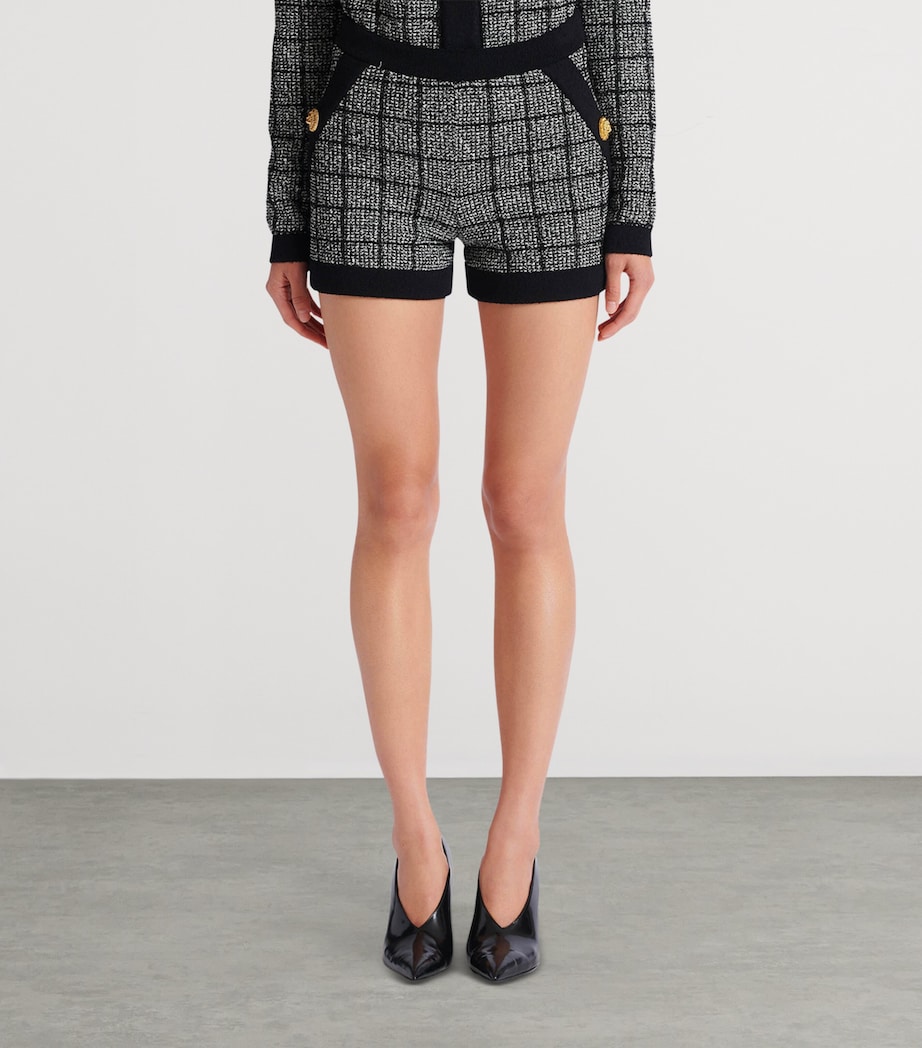 Tweed Check Shorts EER NOIR/NATUREL Image 4