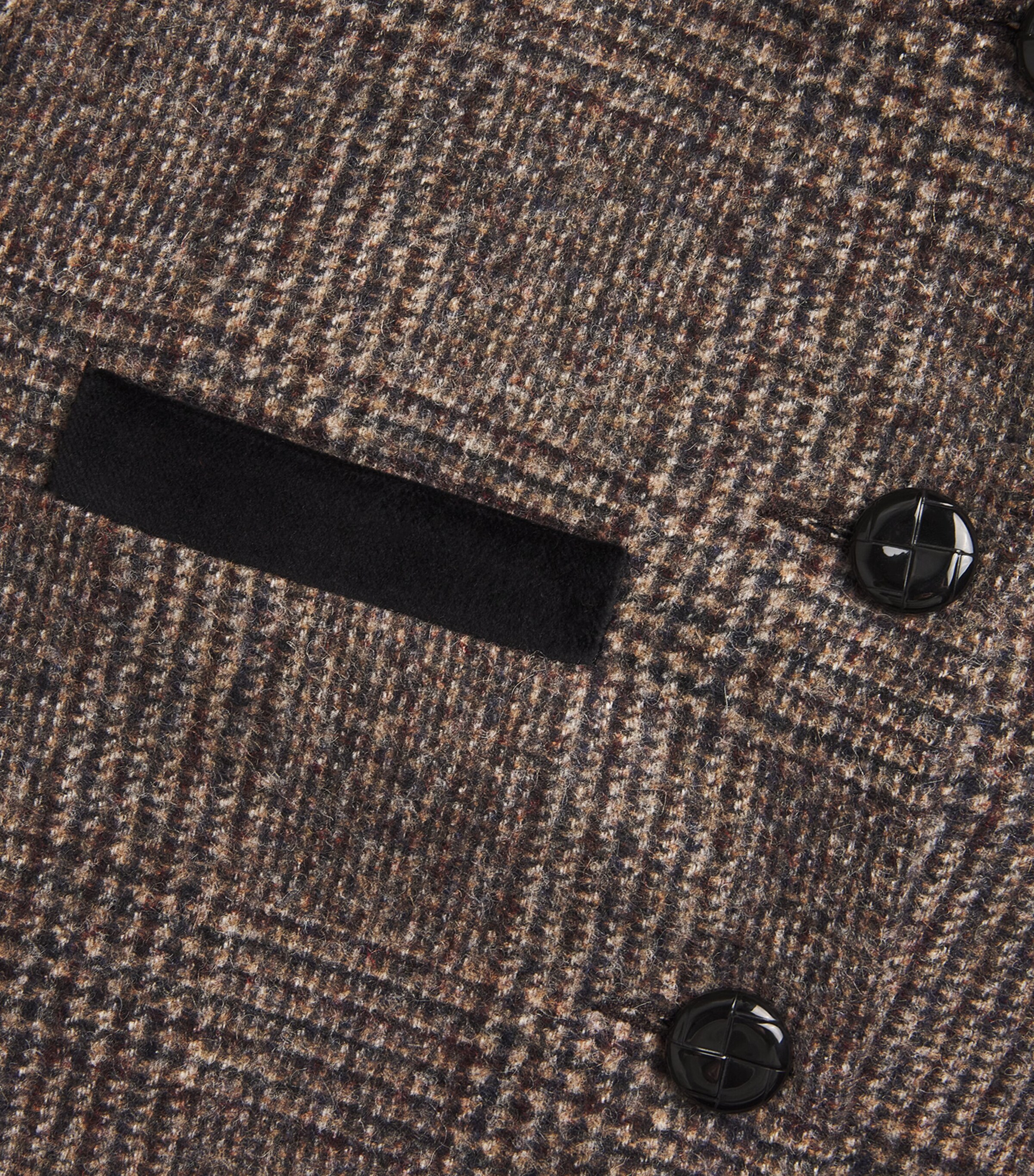 Alpaca-Wool-Blend Check Blazer 1 BROWN Image 5