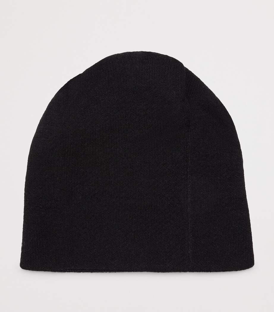 Merino Wool G-Ball Beanie BLACK Image 2