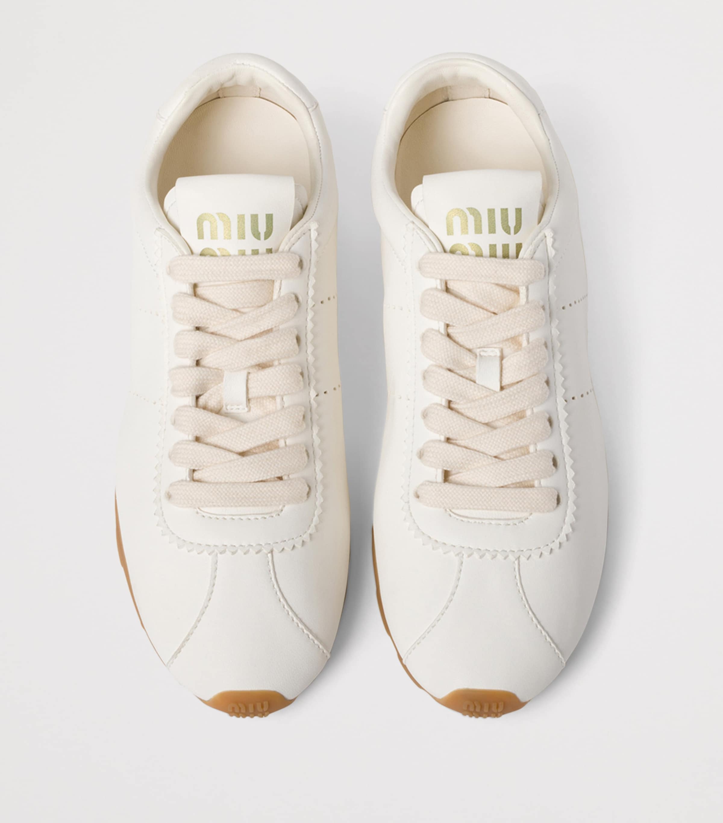 Nappa Leather Plume Sneakers F0304 Image 4