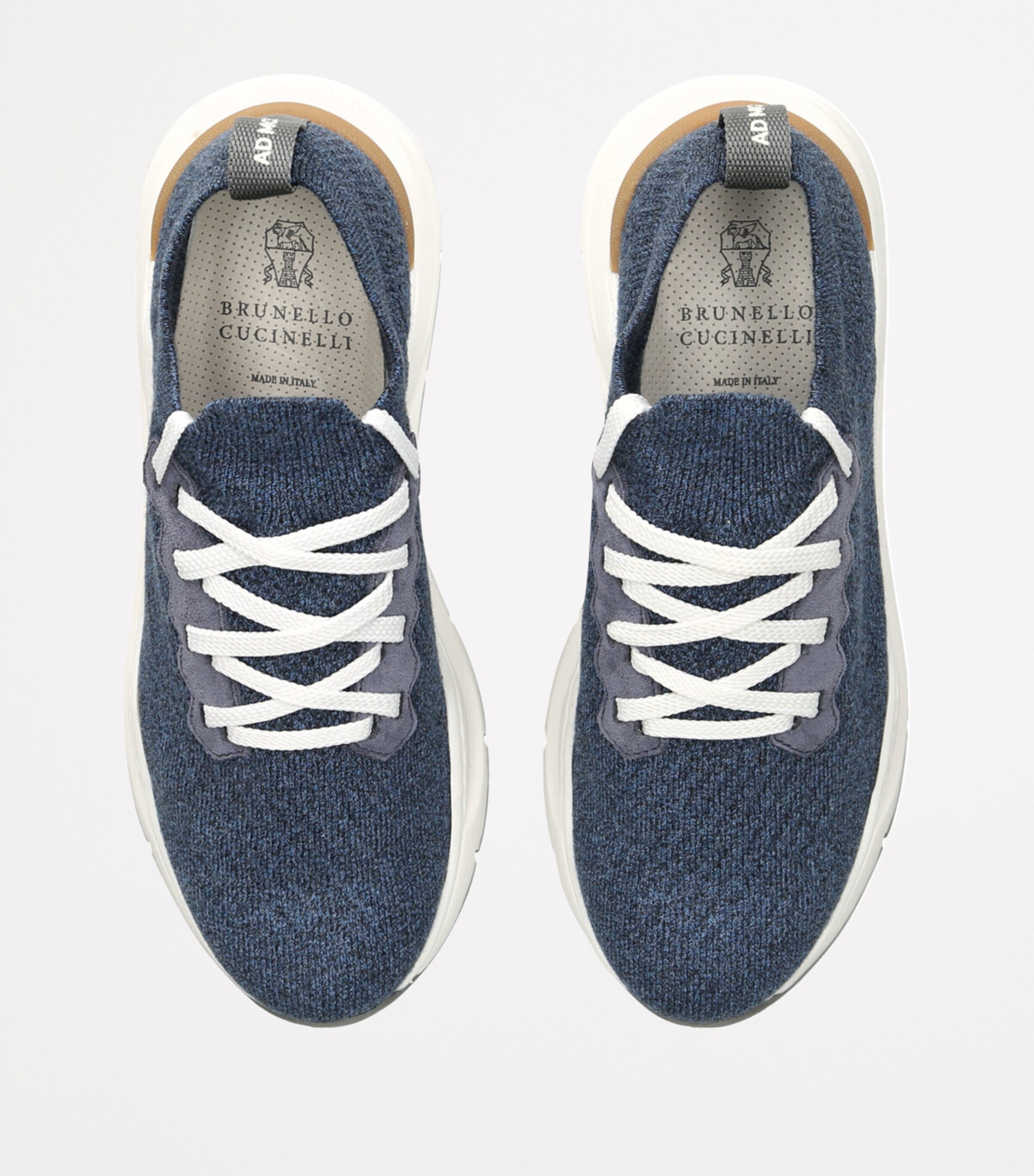 Brunello Cucinelli Kids Knitted Sneakers Blue Image 4