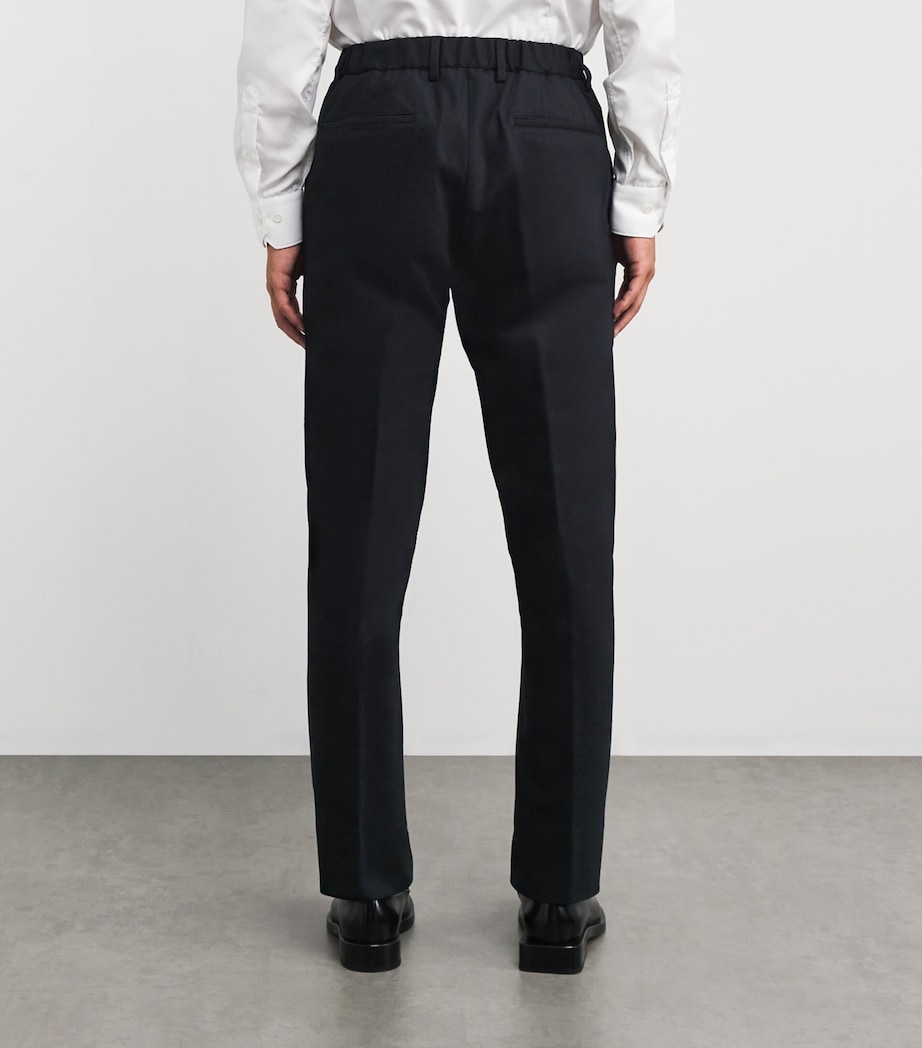 Wool-Cashmere Suit Trousers 001 NAVY BLUE Image 4