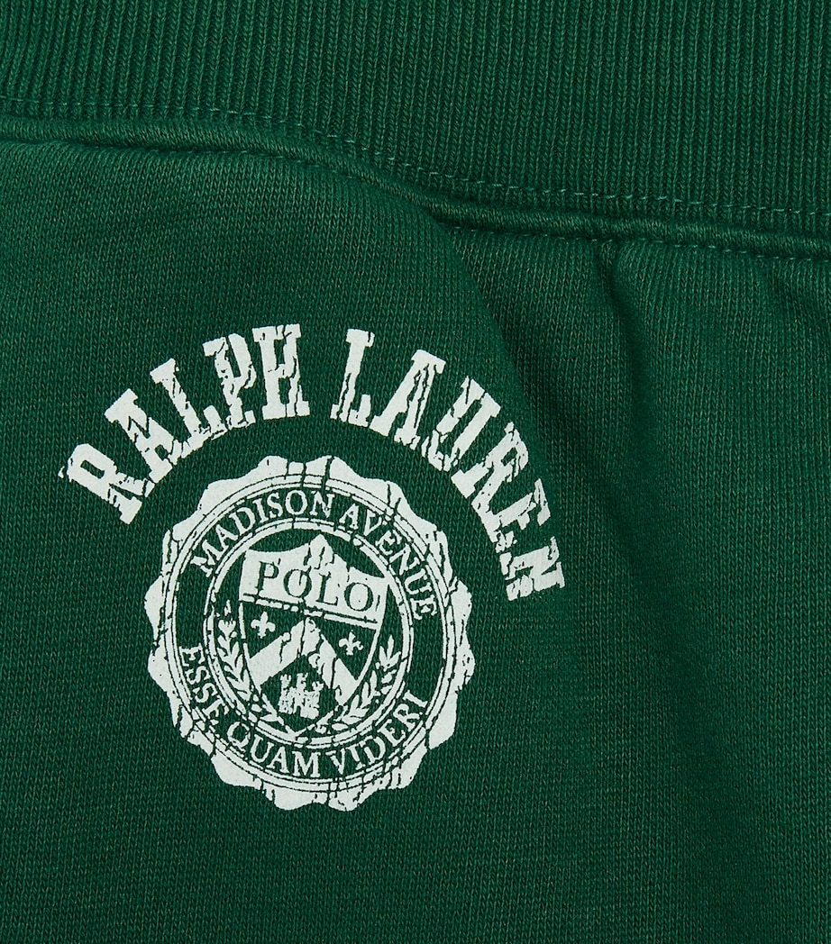 Ralph Lauren Kids Cotton-Blend Logo Sweatpants (6-14 Years) Green Image 3