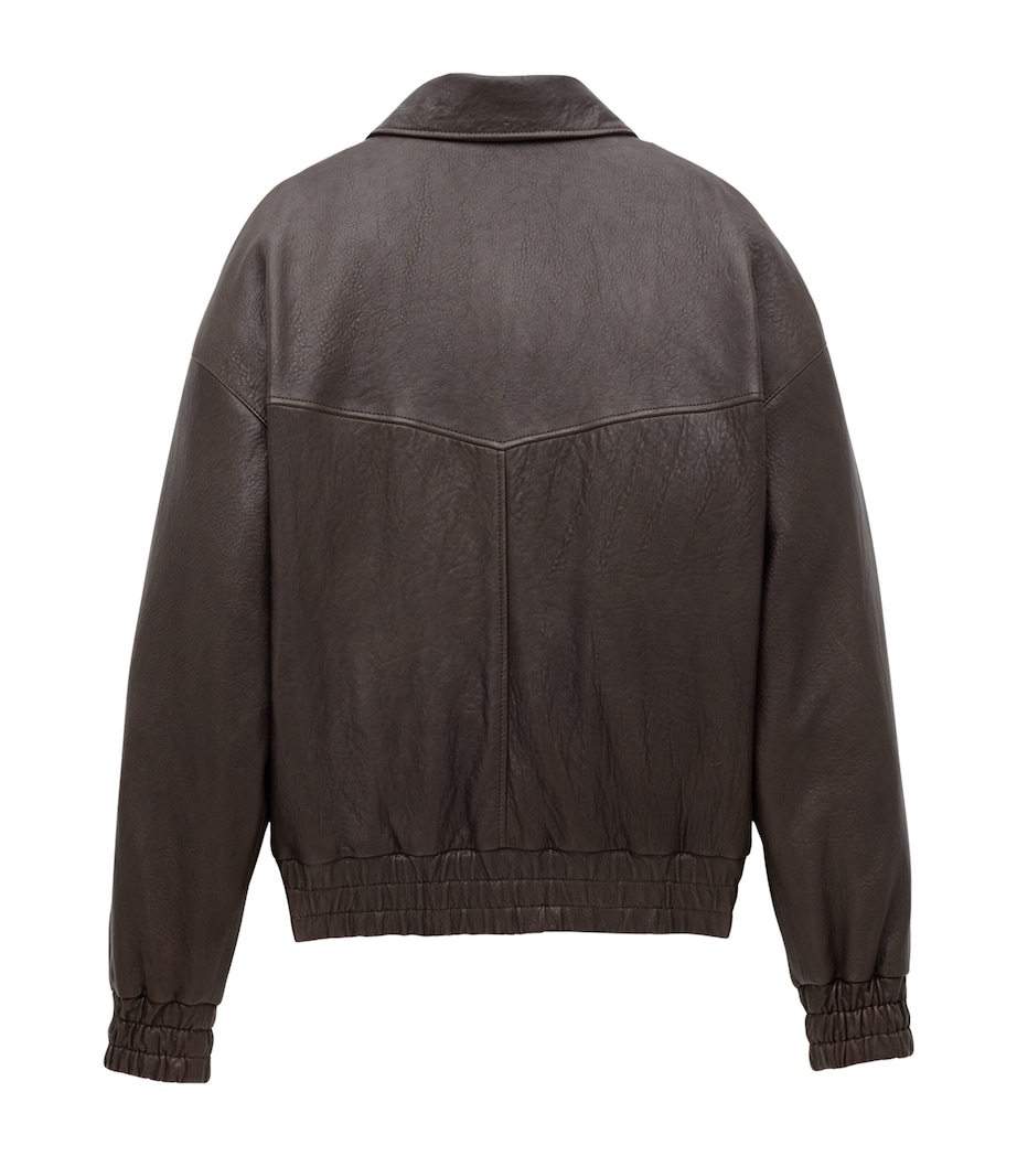 Leather Bomber Jacket 2509 Image 2