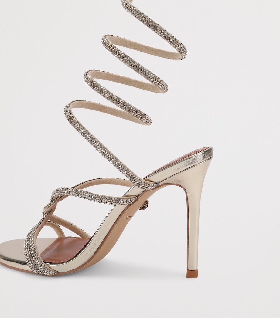Kurt Geiger London Embellished Spiral Sandals 90 Gold Image 3