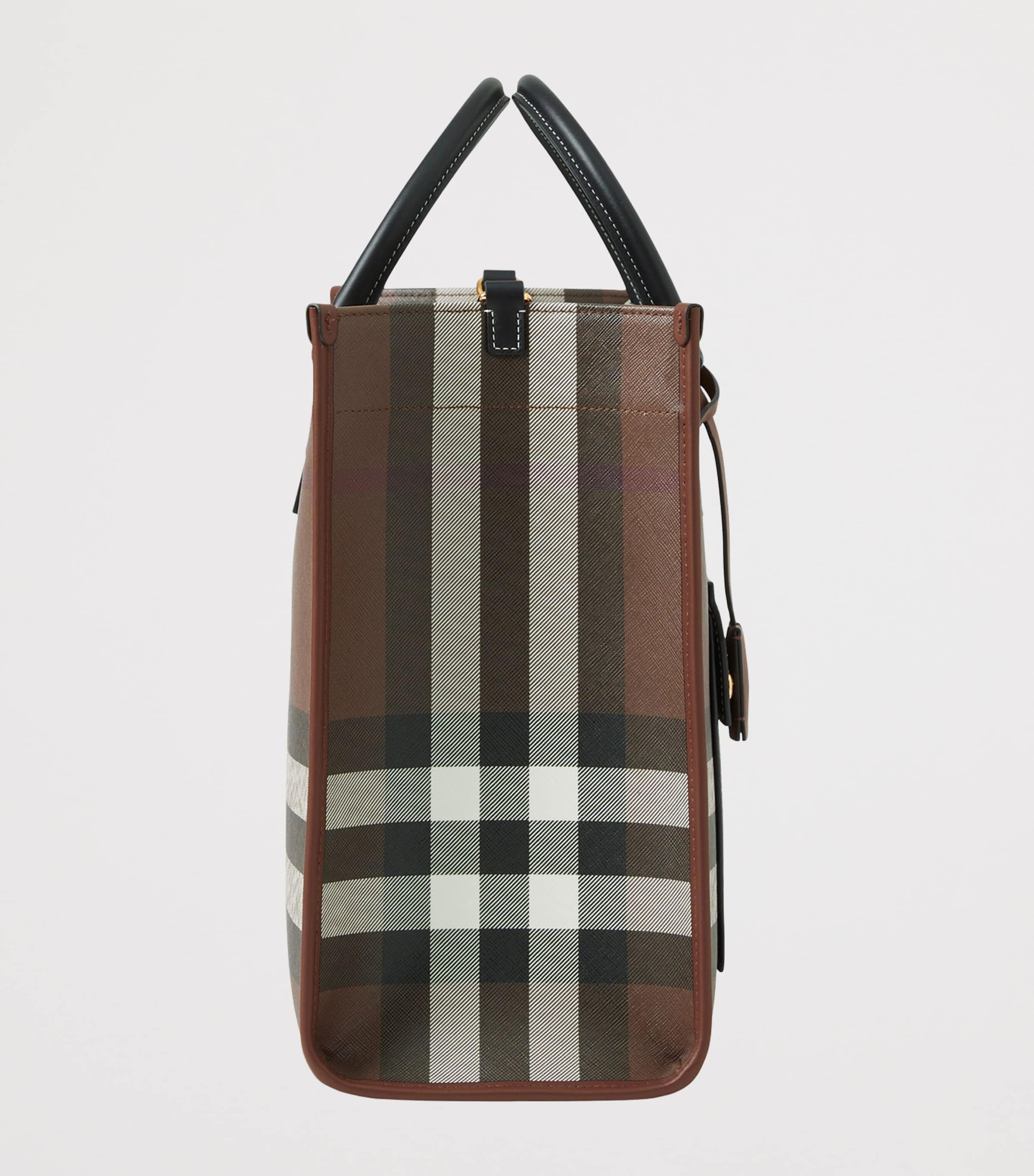 Burberry Medium Freya Tote Dark Birch Brown Image 5