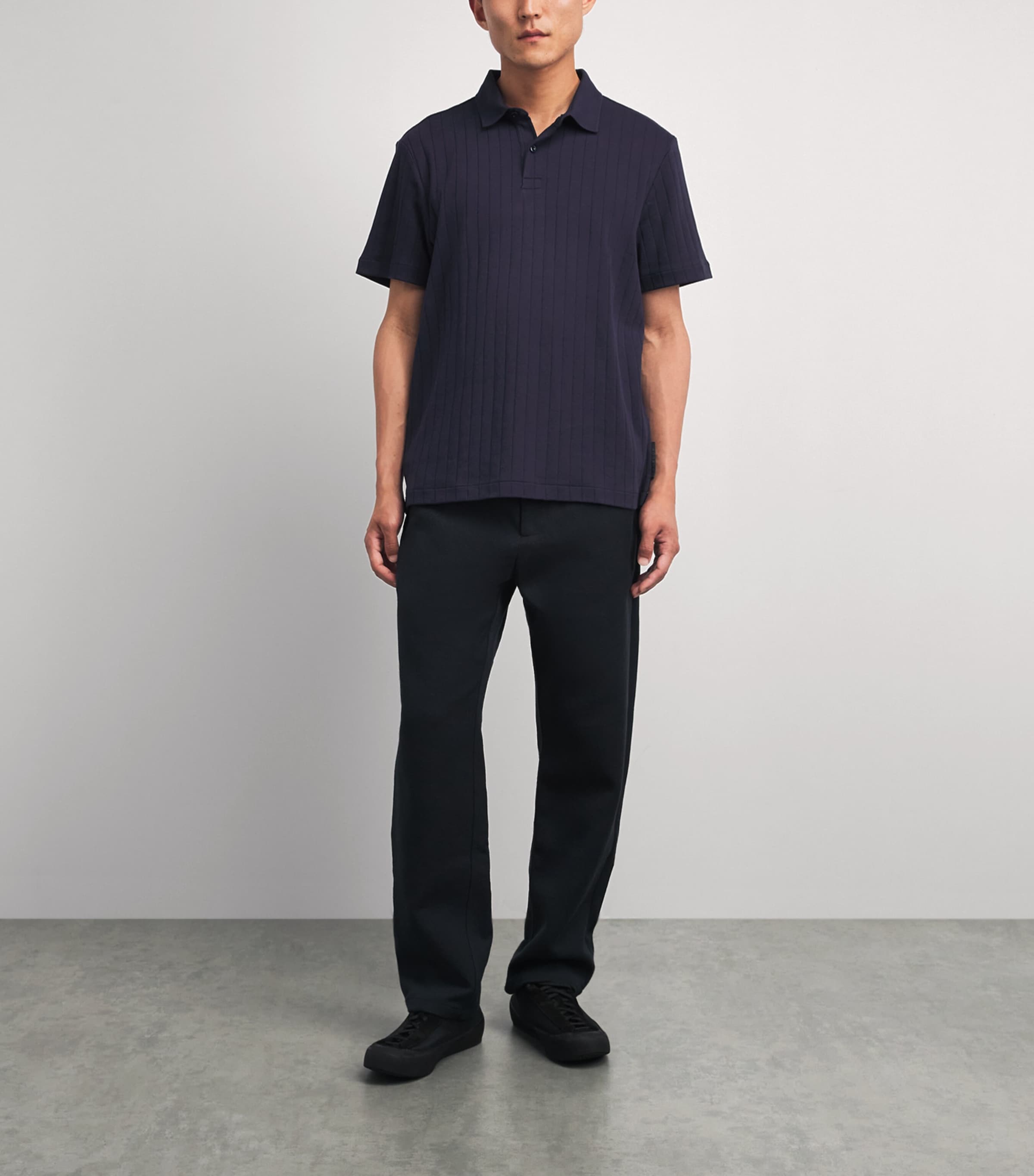 Bogner Mens Cotton Zane Polo Shirt Navy Image 2