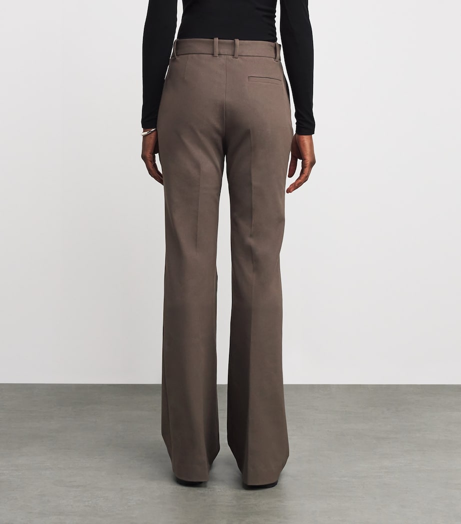 Stretch-Gabardine Tafira Trousers MUSHROOM Image 4