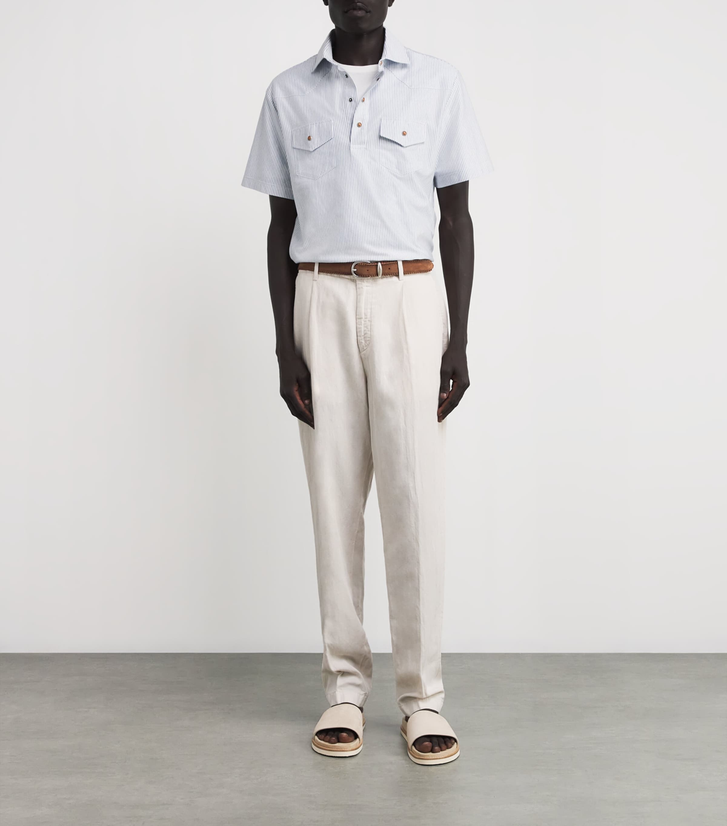 Crust Suede Leather Belt CAMMELLO Image 3