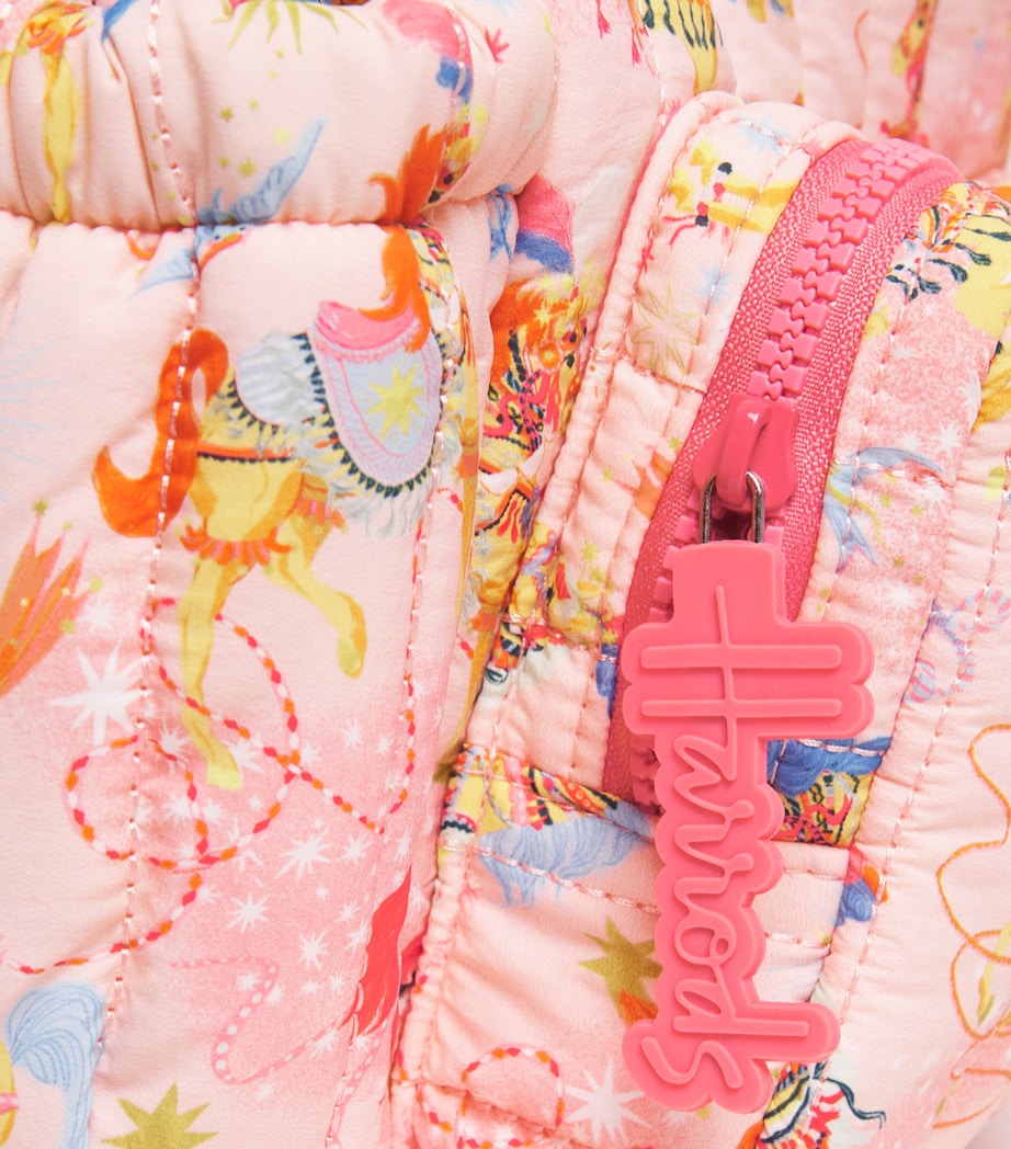 Harrods Quilted Pony Parade Backpack Cream Image 4