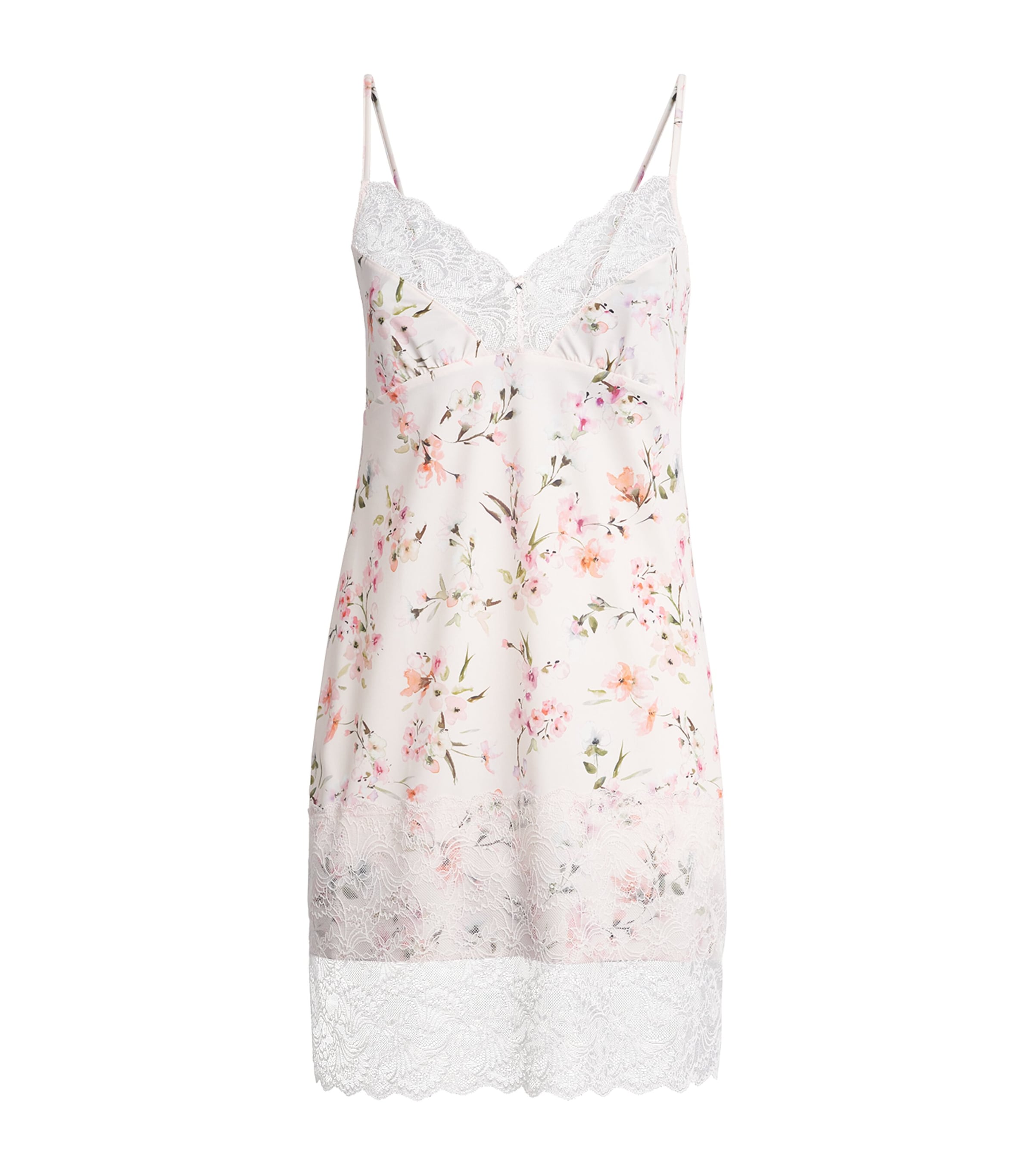 Fantasie Womens Lace-Trim Lucia Chemise Rosewater Image 1