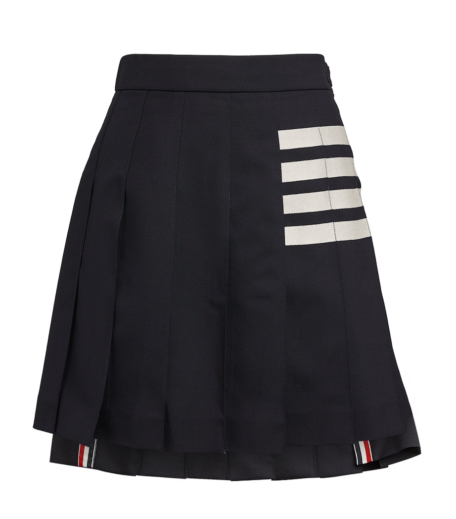 Pleated Mini Skirt NAVY Image 1