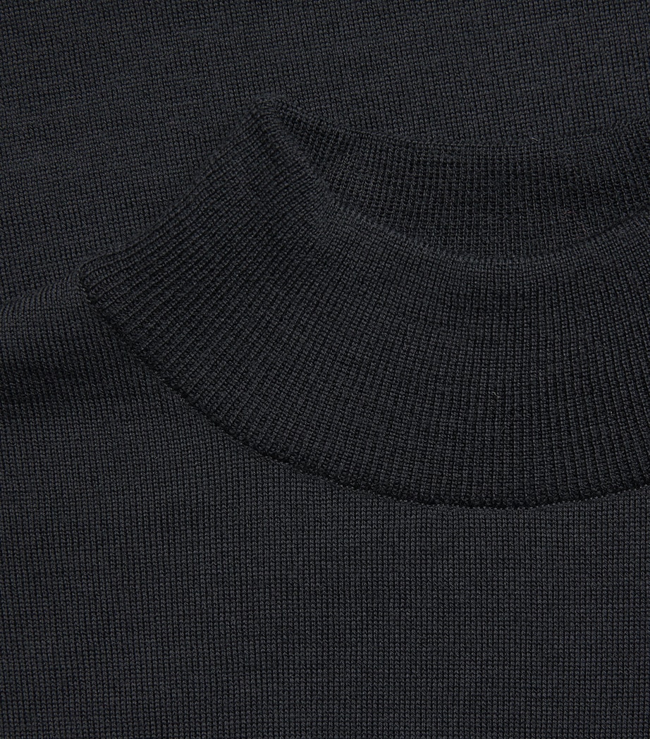Merino Wool Harcourt Sweater BLACK Image 13