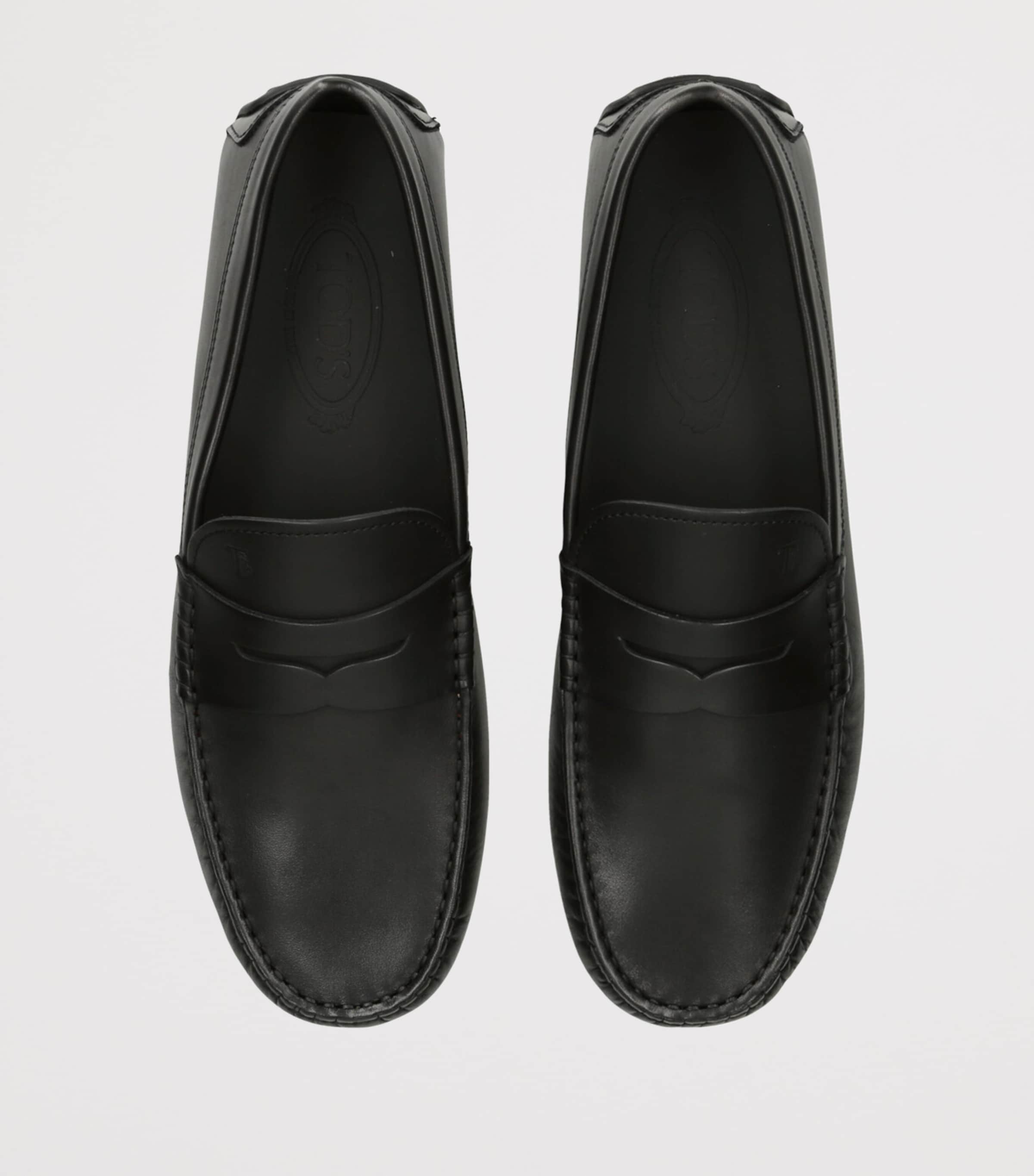 Tod's Leather City Gommino Loafers Black Image 4