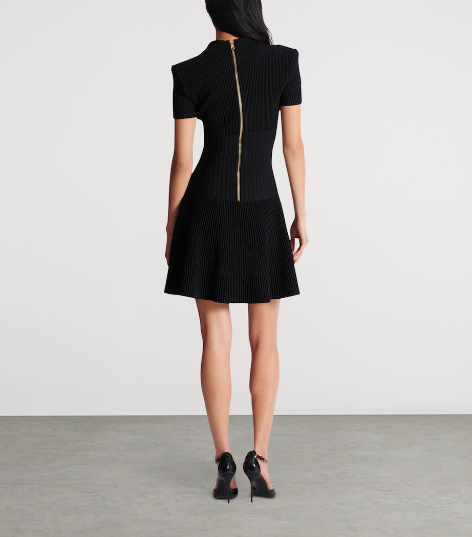 Flared Knit Dress 0PA NOIR Image 7