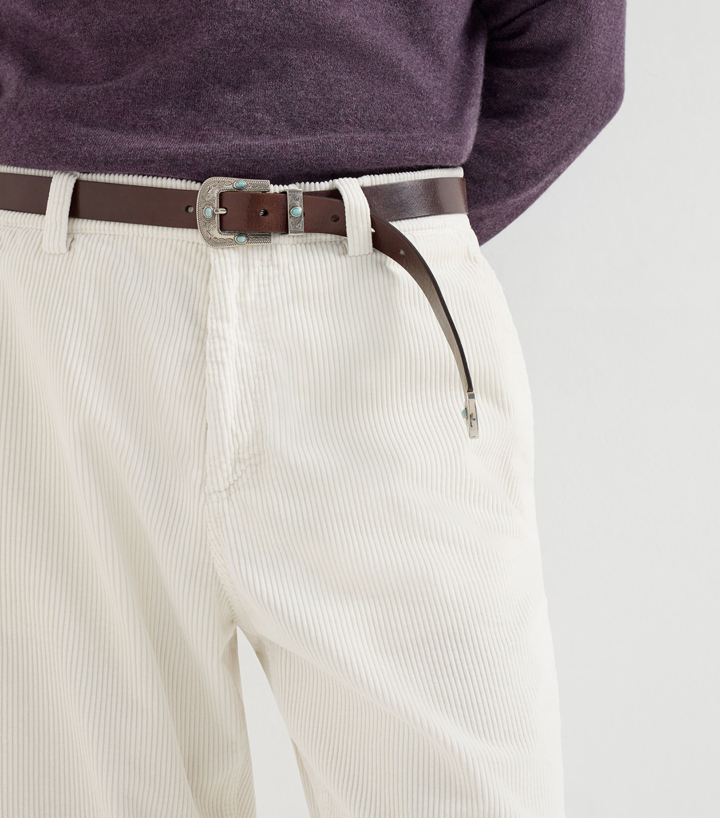 Brunello Cucinelli Mens M280NS1050C6007 CORDUROY PANTS. Image 6
