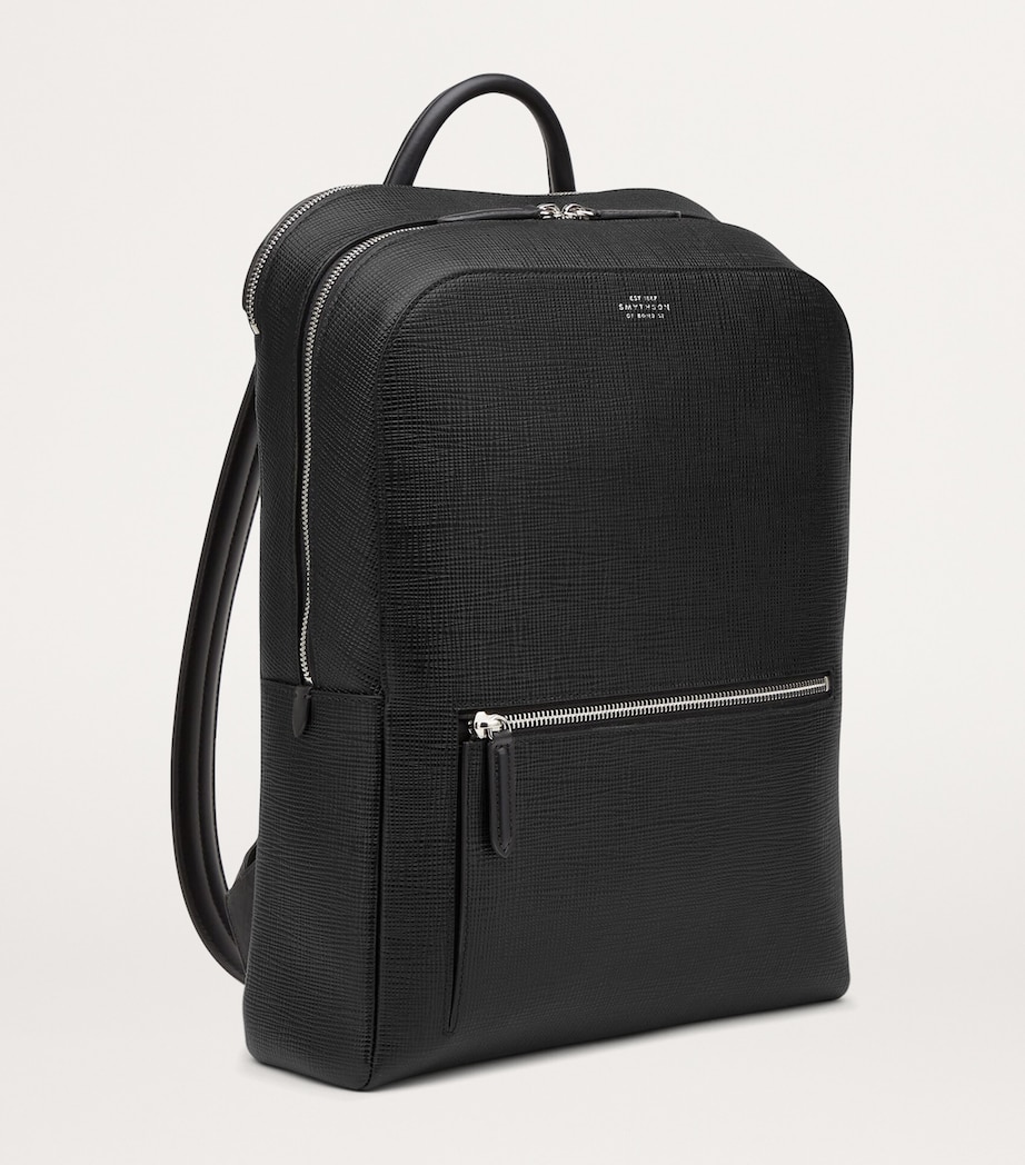 Smythson Leather Panama Backpack Black Image 2