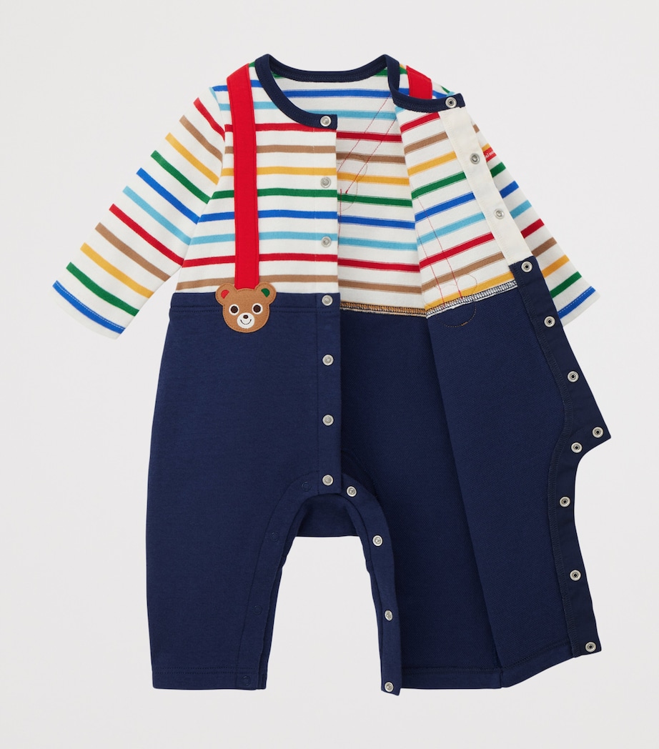 Cotton Stripe Playsuit (6-24 Months) 3 Image 3