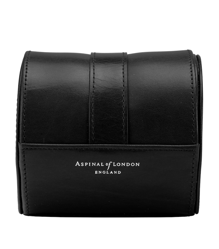 Leather Watch Roll BLACK Image 3