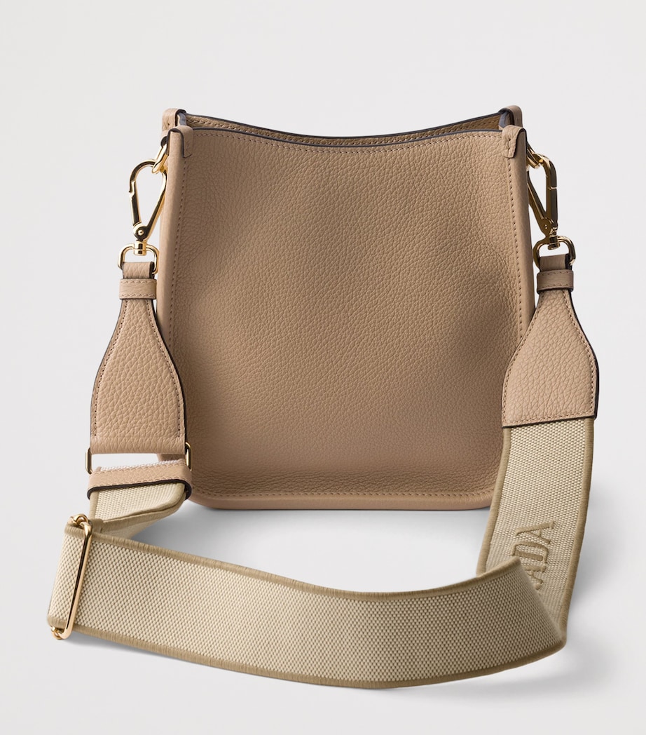 Prada Mini Leather Shoulder Bag Powder Image 3