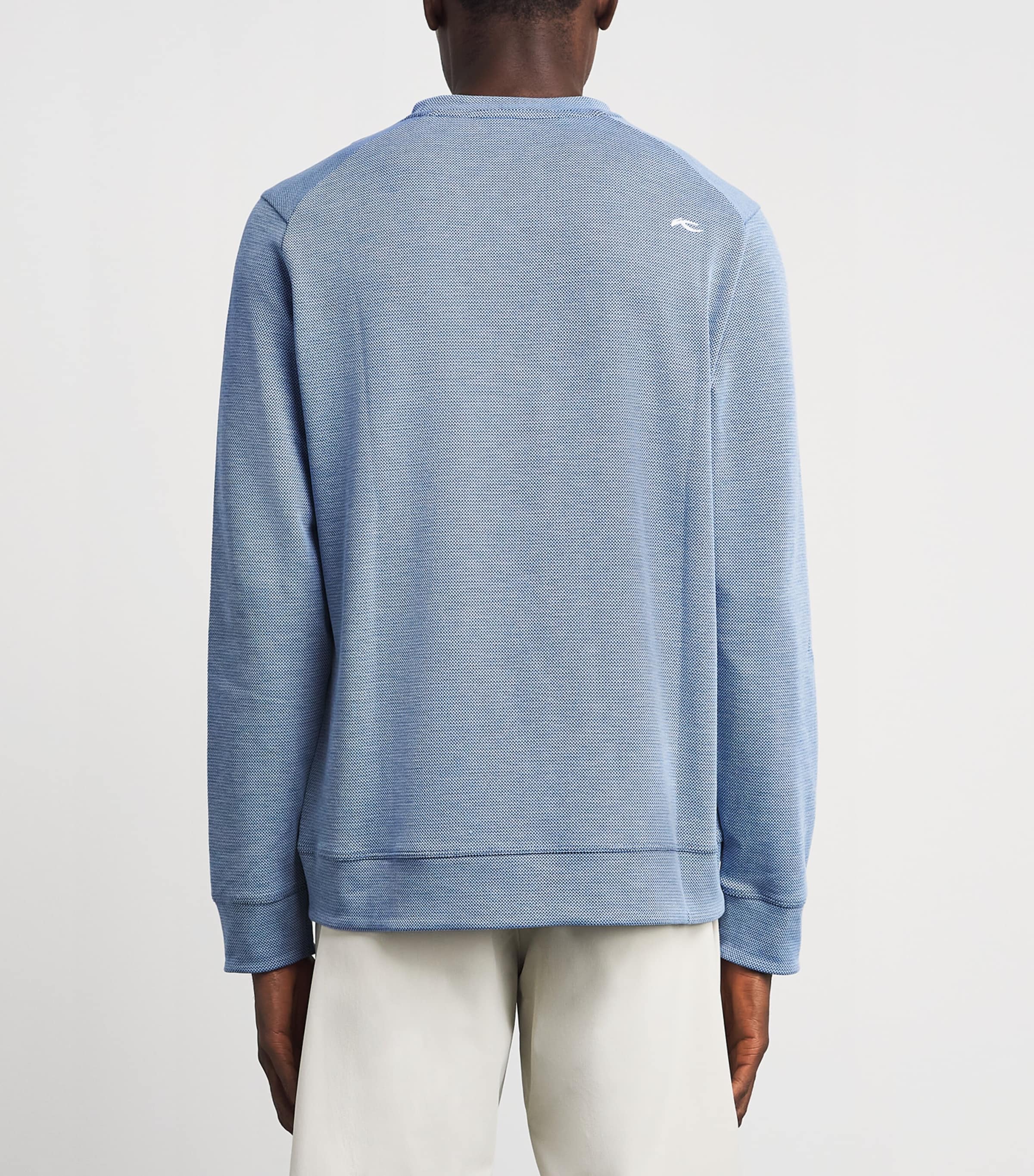 KJUS Mens Essentials Sweater Vpor Blu/atlanta Blu Image 5