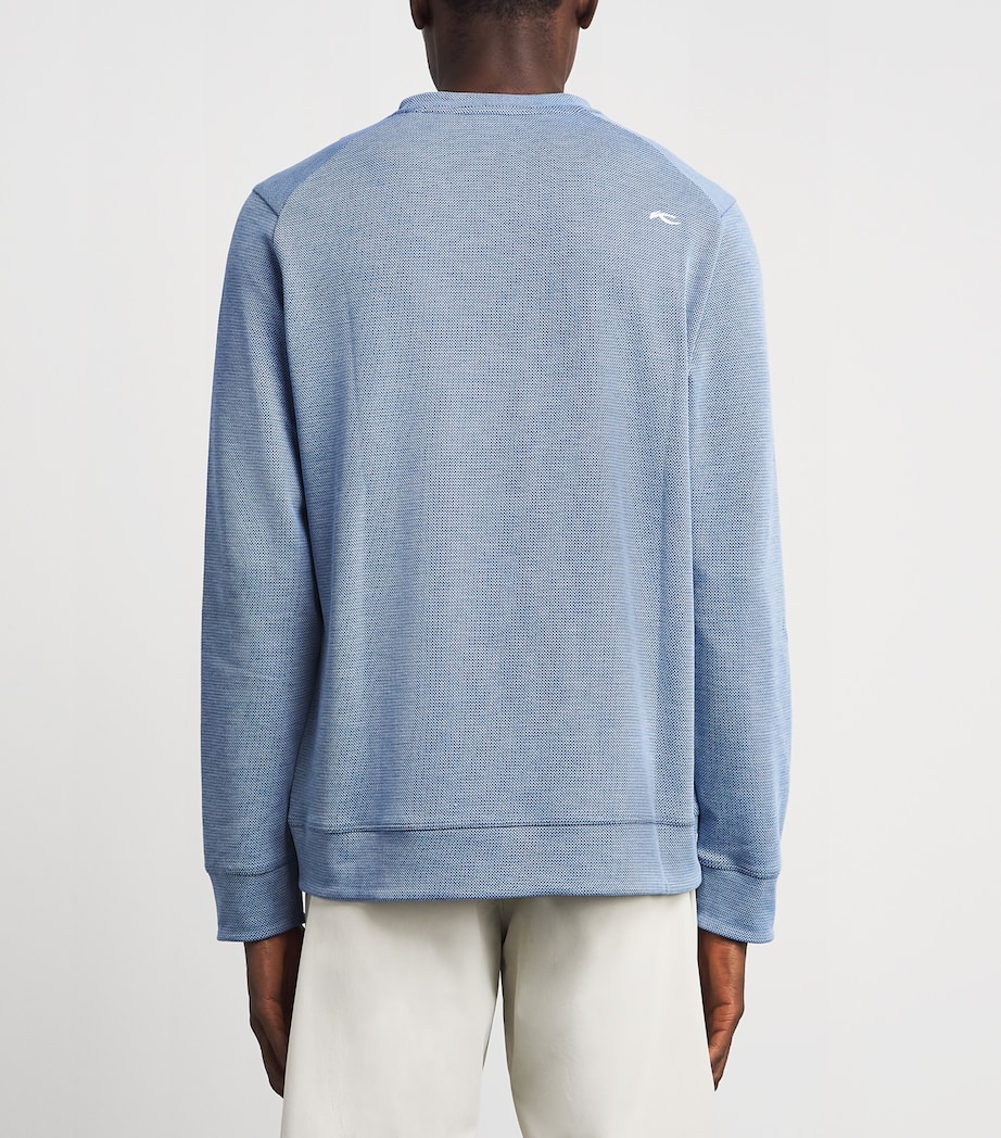 KJUS Mens Essentials Sweater Vpor Blu/atlanta Blu Image 5