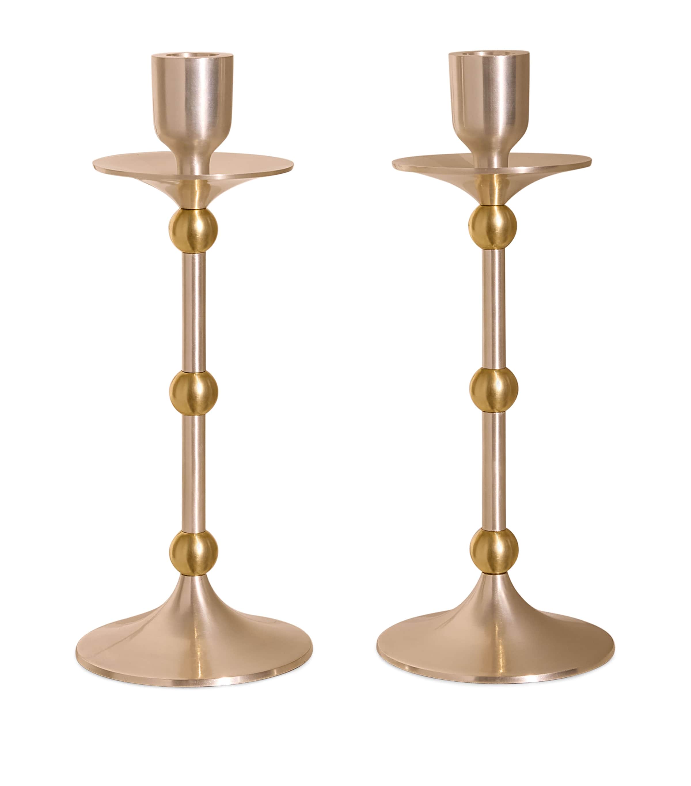 Soho Home Medium Silver-plated Cilia Candlestick Holder