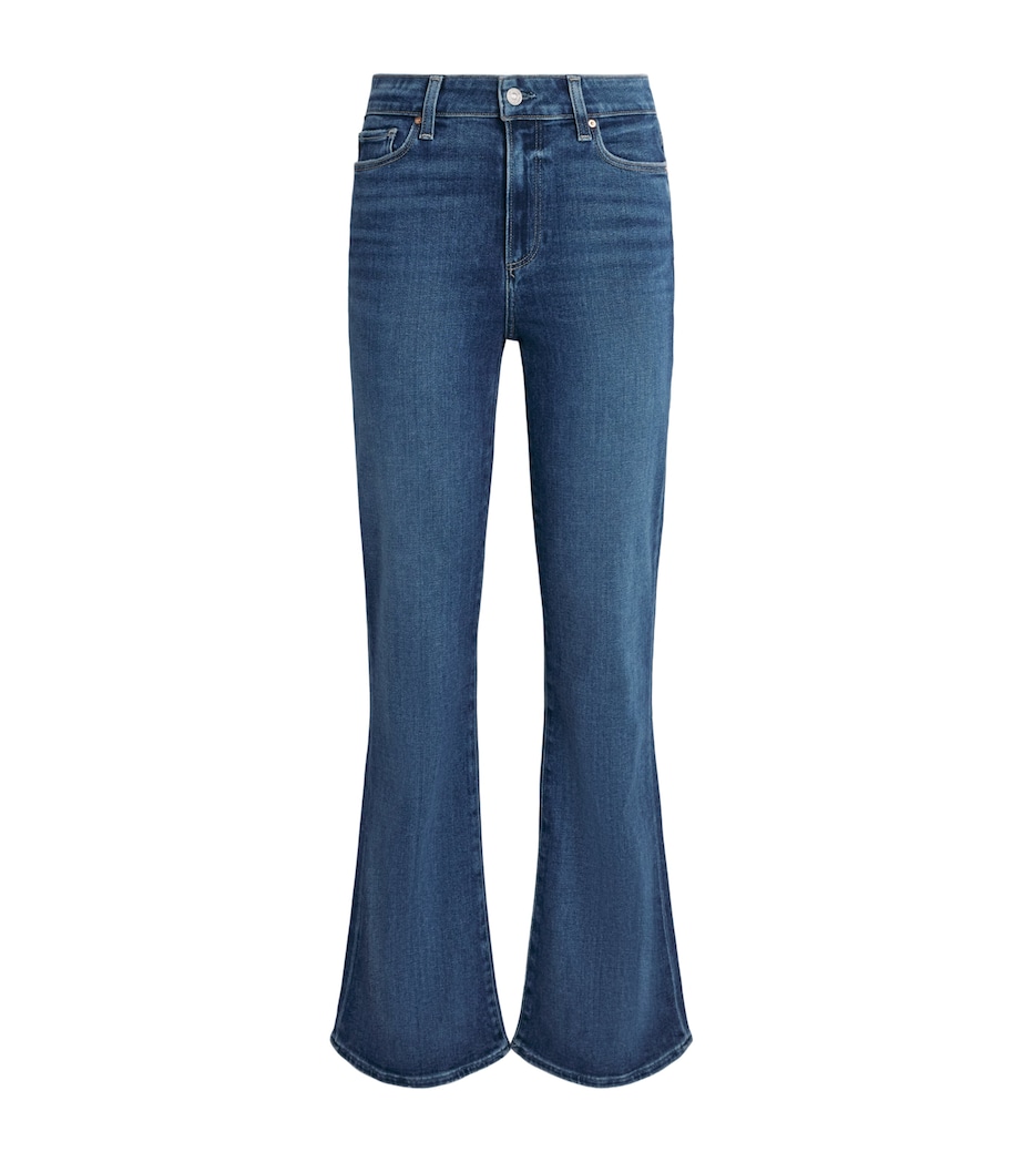 PAIGE Womens Stretch-Denim Laurel Canyon Bootcut Jeans A Capella Image 1