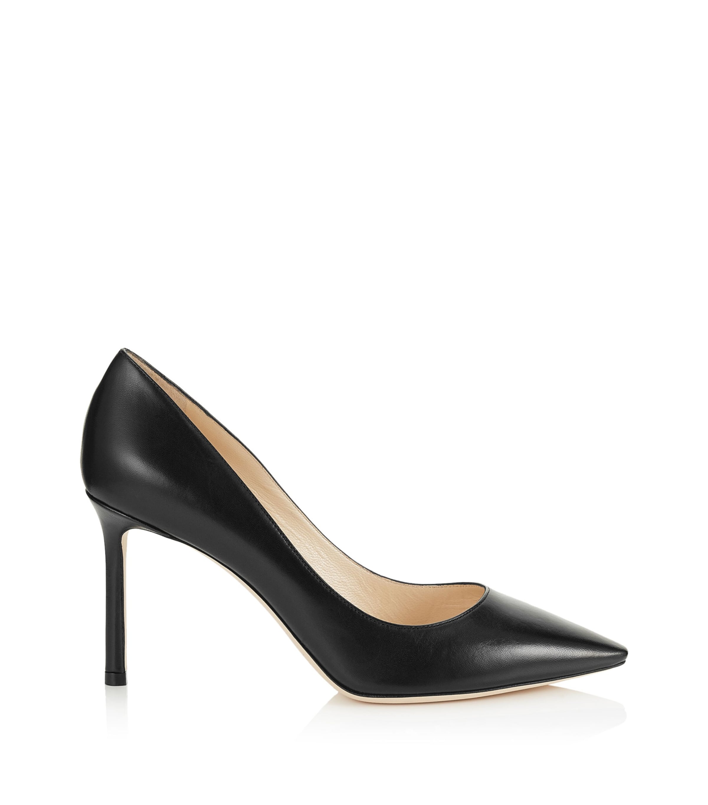 Jimmy Choo Romy 85 Leather Pumps In Black