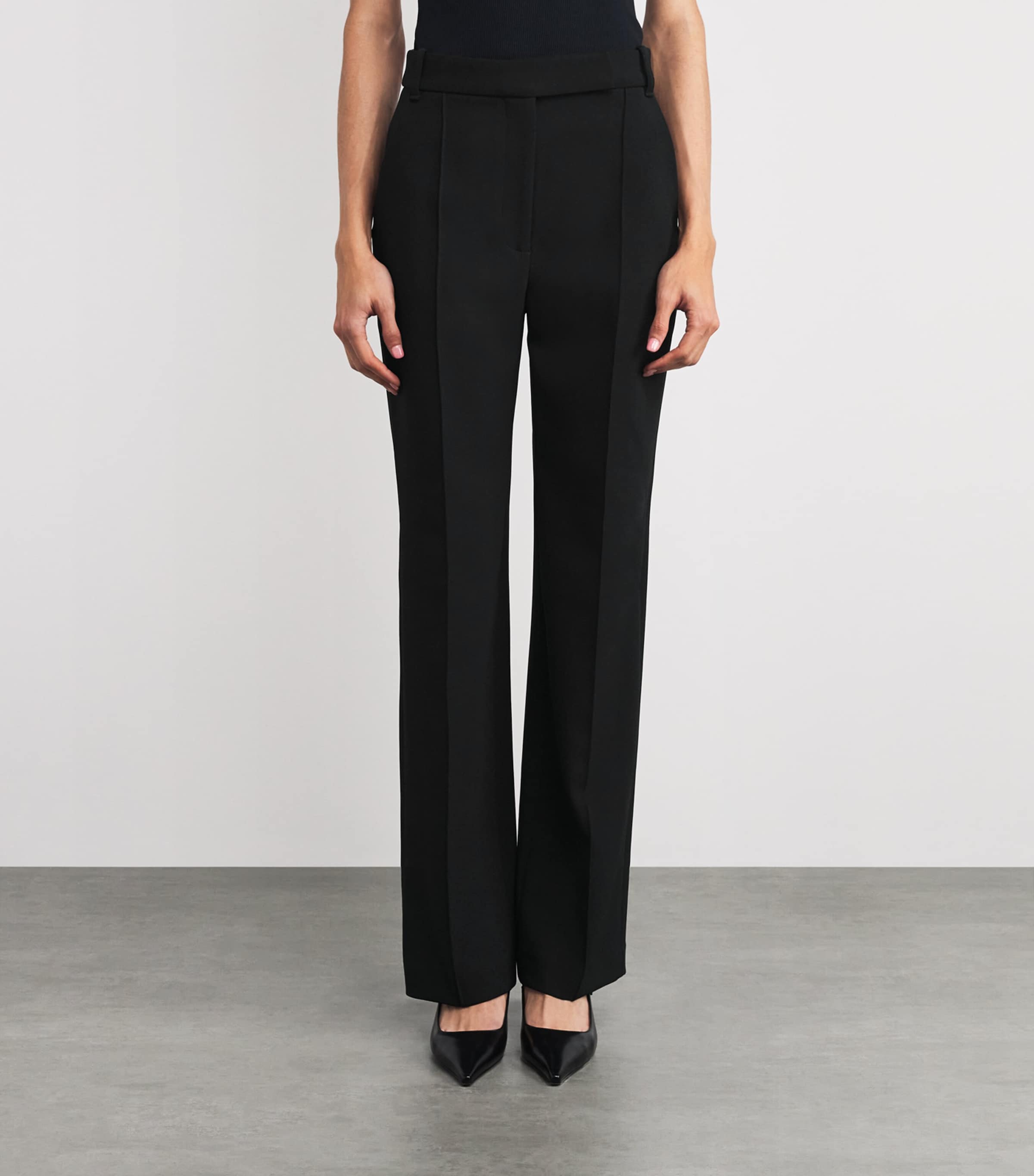 Satin Mackinley Suit Trousers DBLK BLACK Image 3