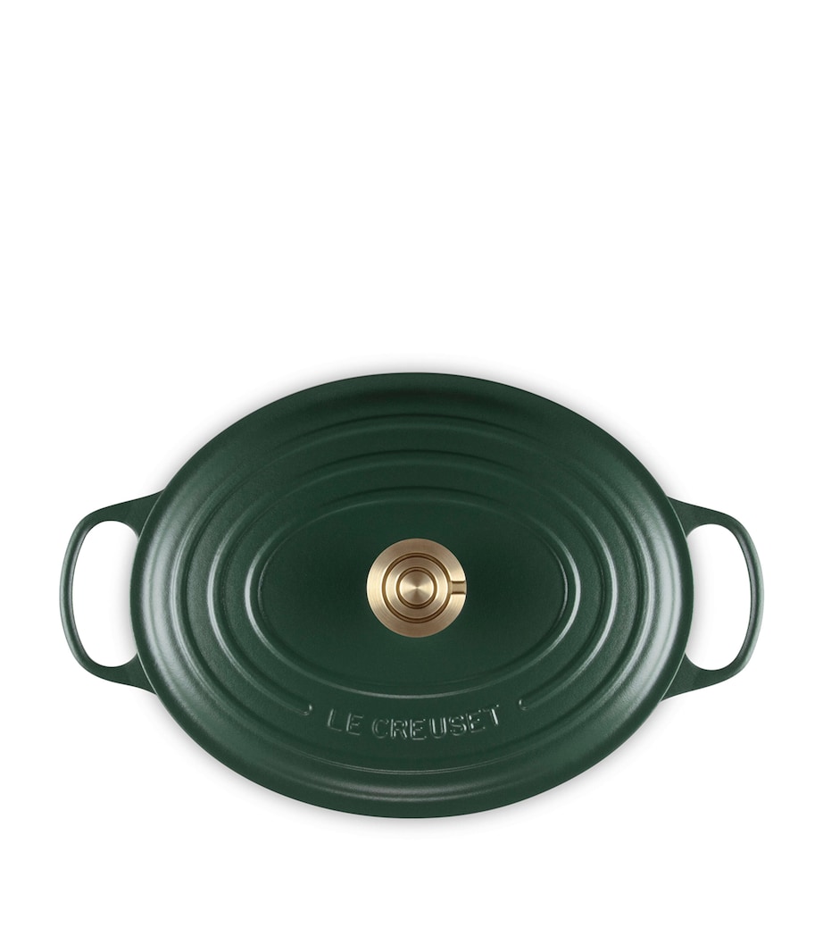 Le Creuset Cast Iron Oval Casserole Dish (31cm) Green Image 5