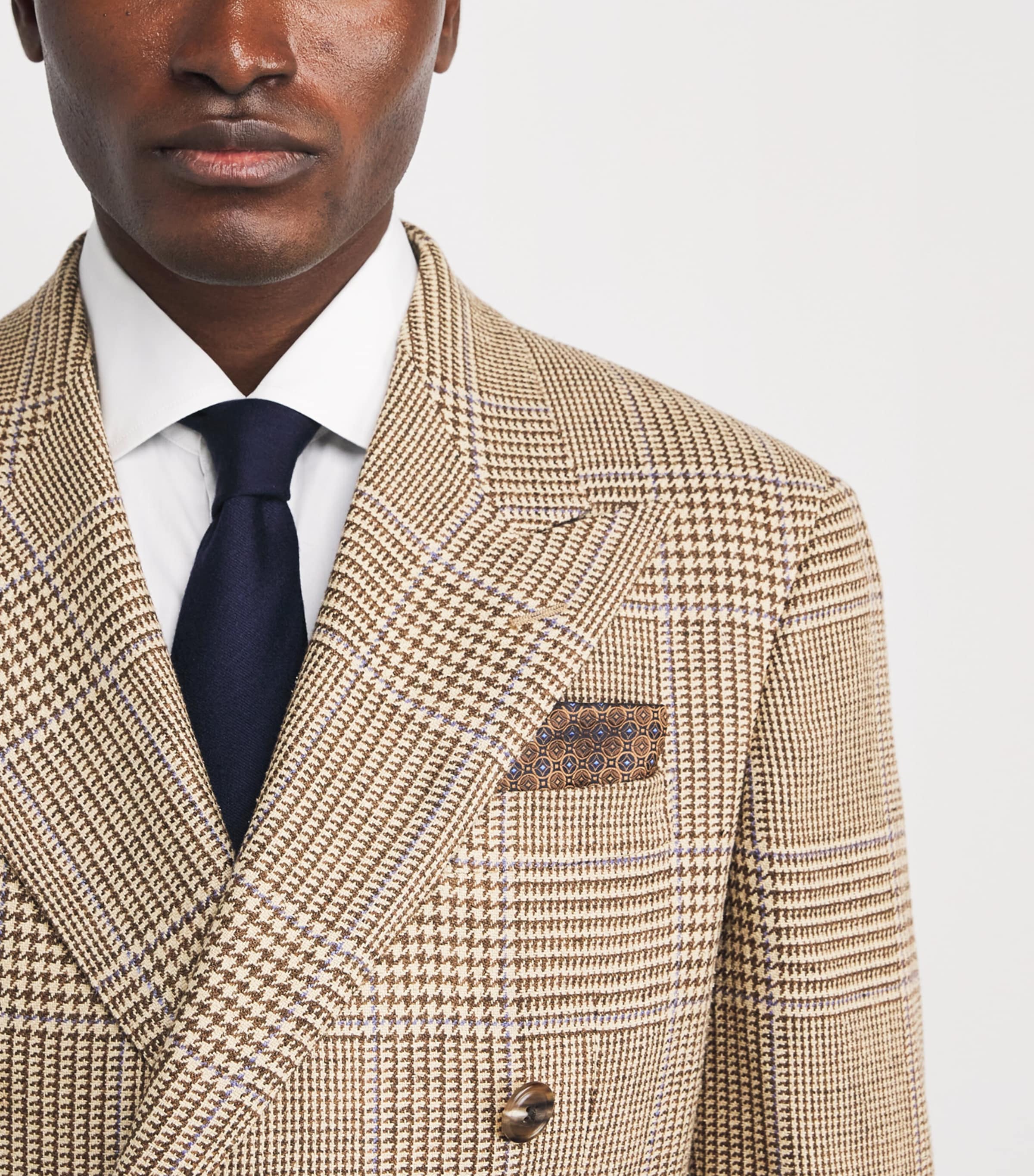 Silk Jacquard Pocket Square 39 LIGHT BROWN Image 2