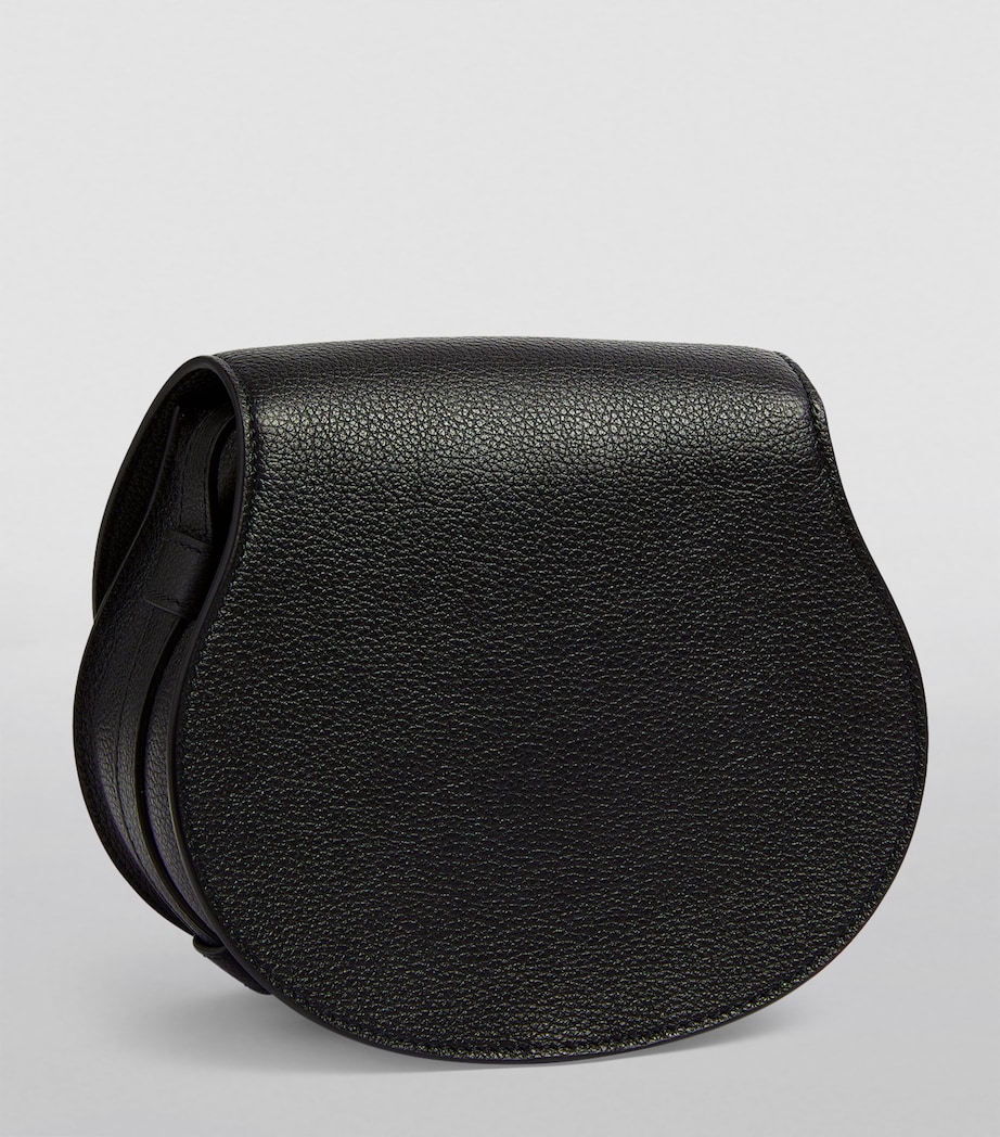 Small Leather Marcie Saddle Bag BAG BLACK Image 2