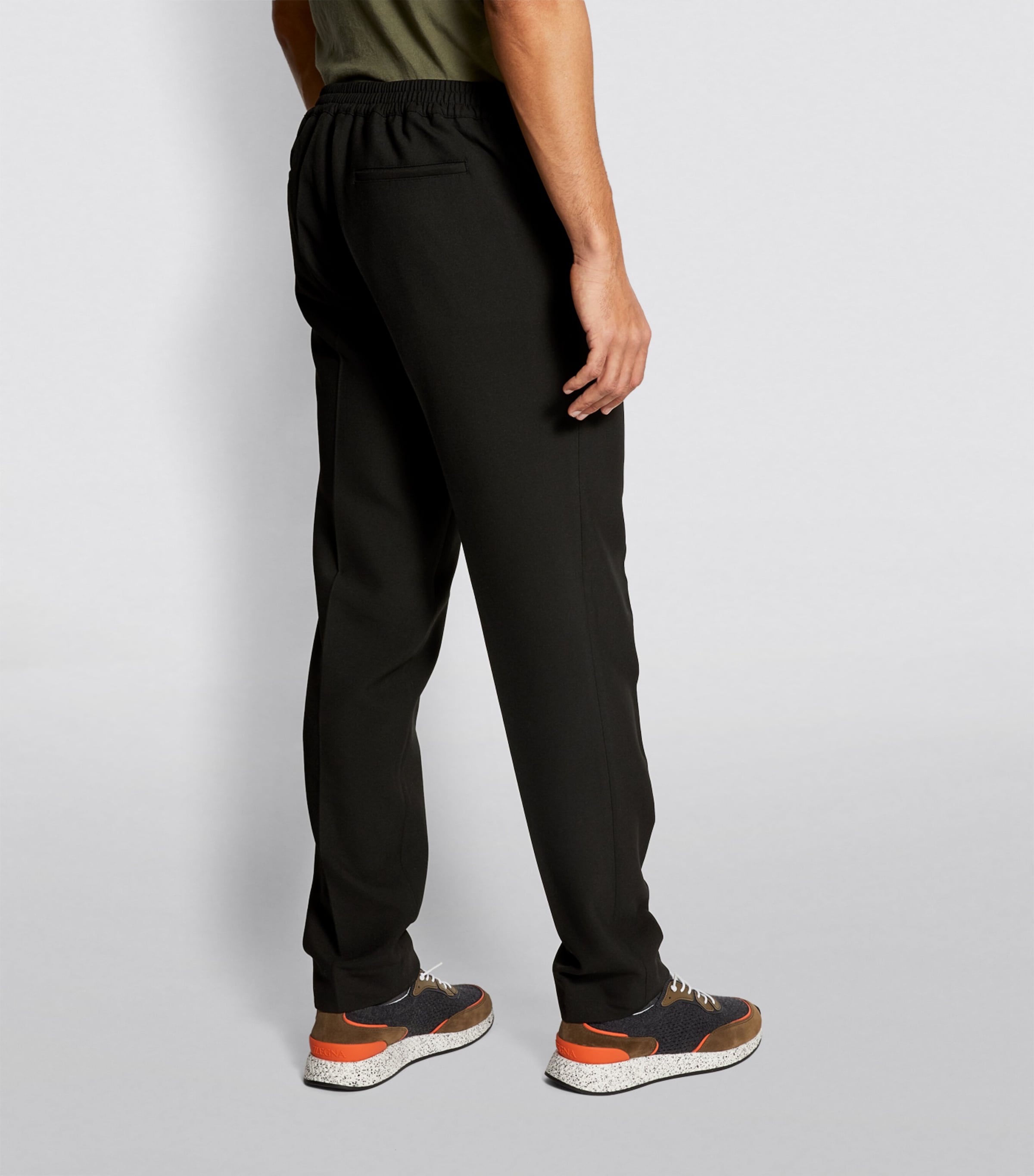 Stretch Jersey Trousers BLACK Image 4