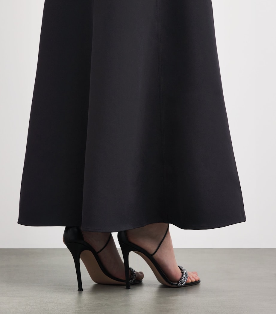 Roland Mouret Womens Sleeveless Embellished Gown Black Image 5