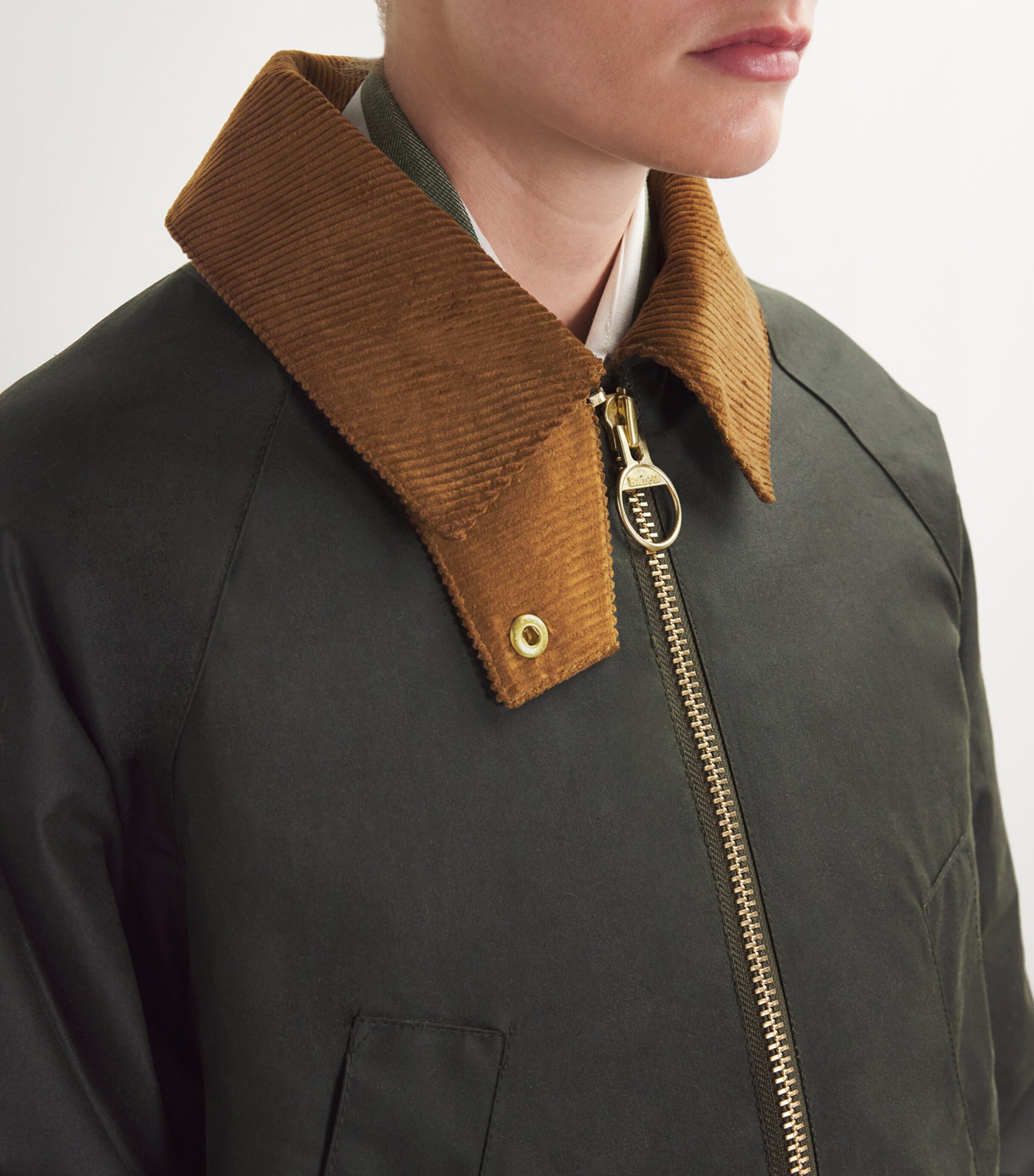 Barbour Green Waxed Cotton Esther Jacket | Harrods US