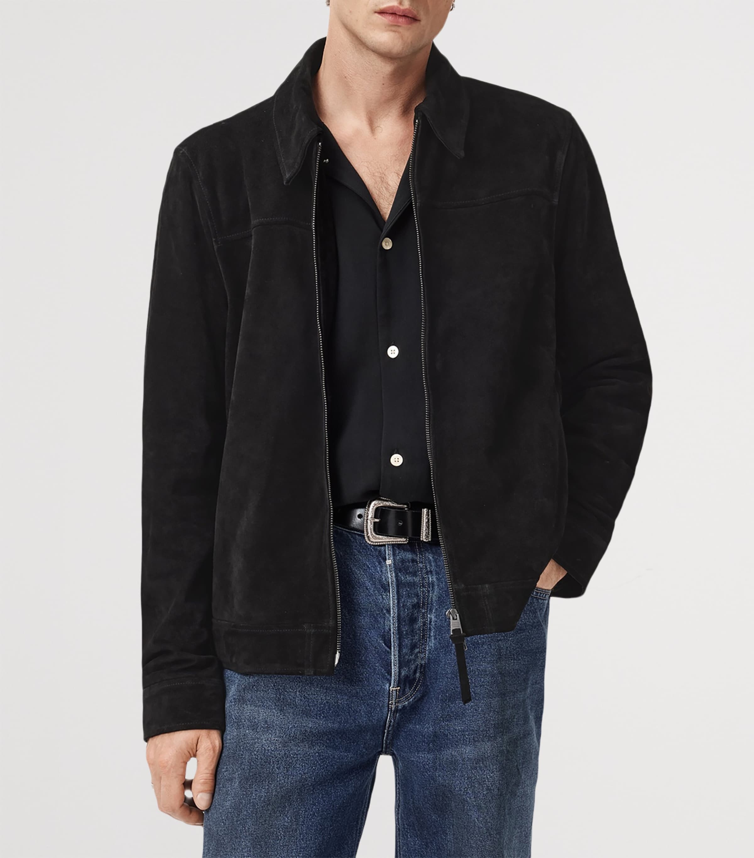 Suede Rhone Jacket BLACK Image 6