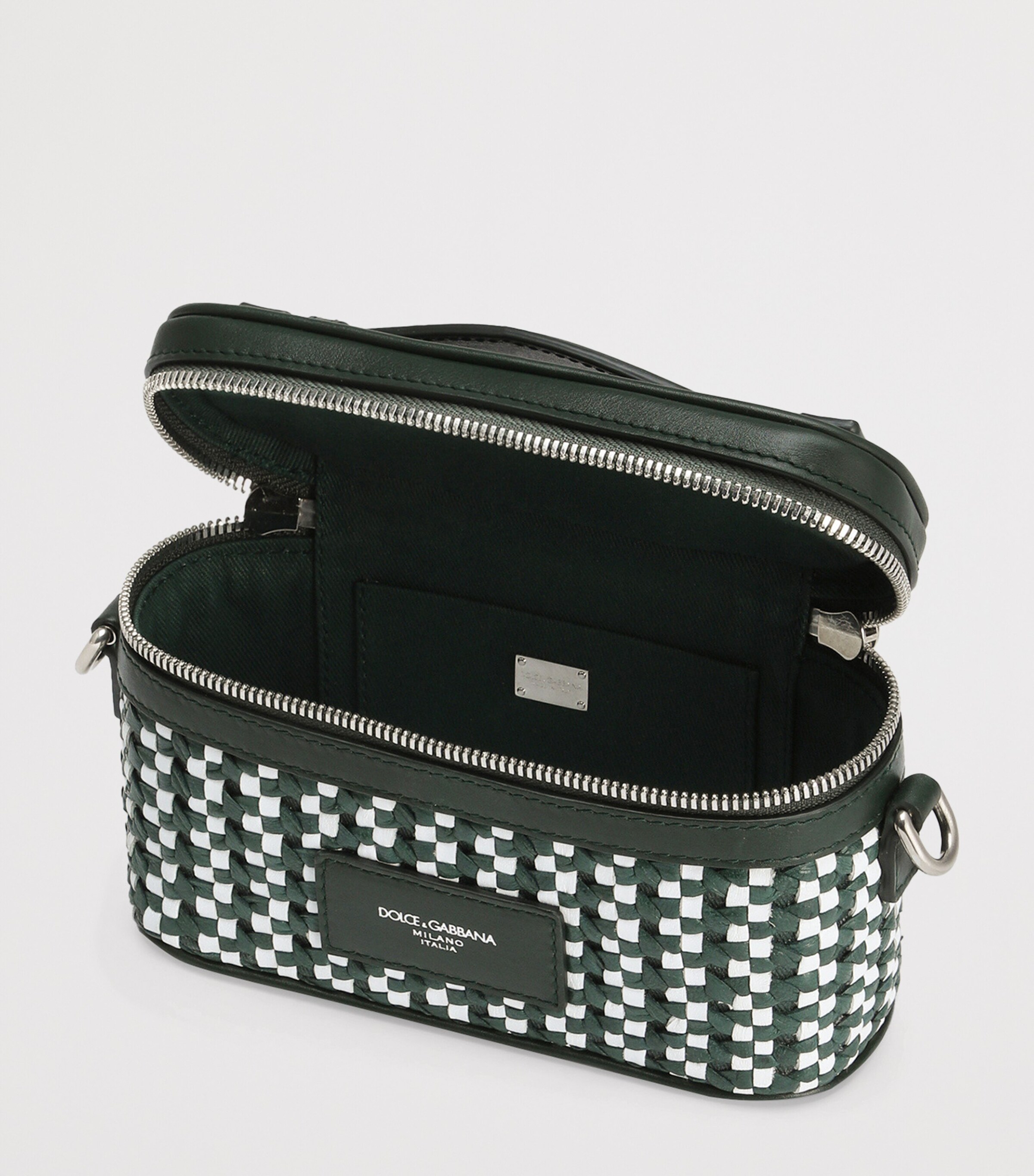 Leather Vanity Bag 8S667-BIANCO/VERDONE Image 4