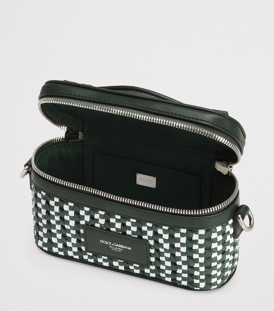 Leather Vanity Bag 8S667-BIANCO/VERDONE Image 4