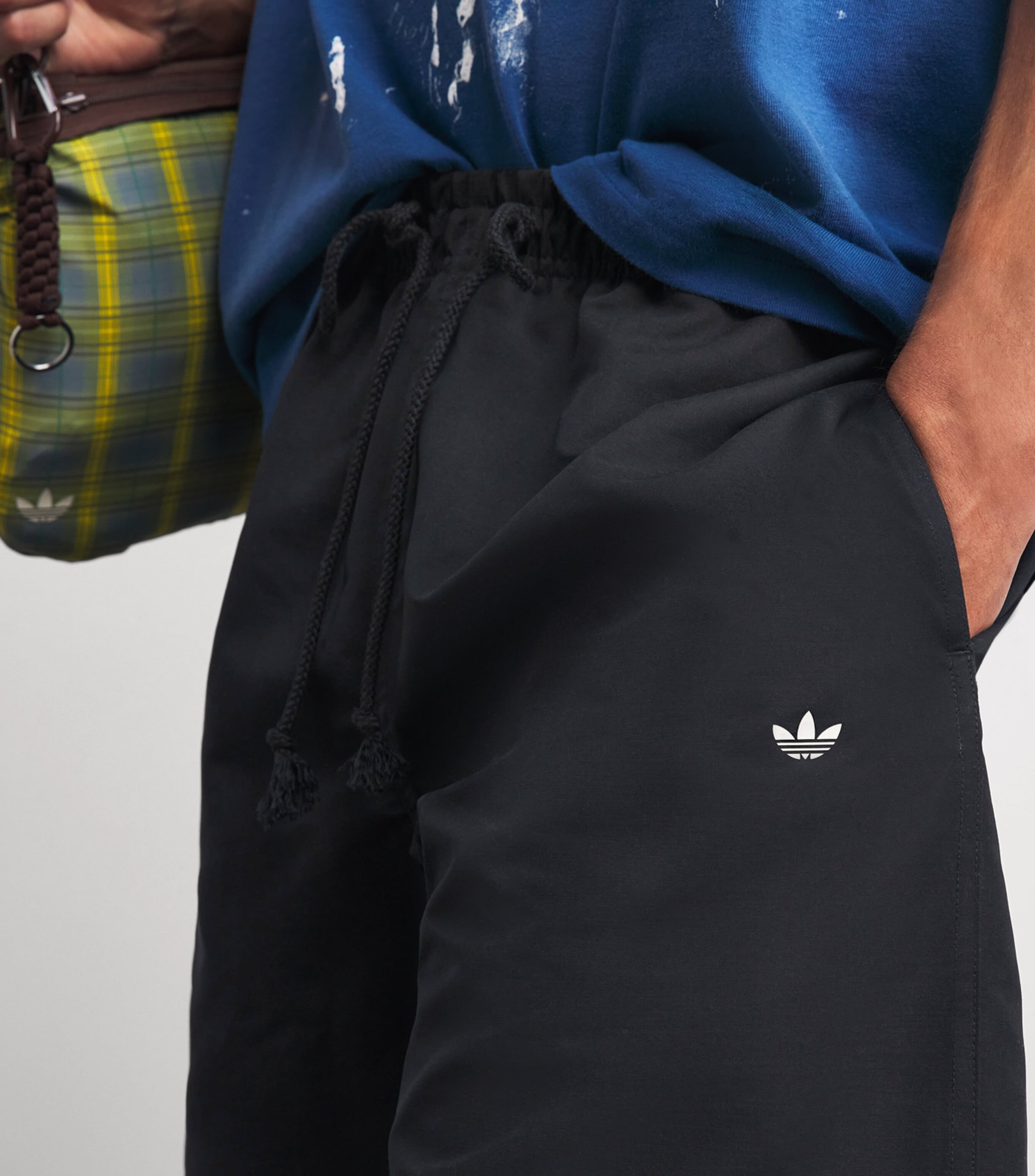 adidas Mens x Song for the Mute Drawstring Shorts Black Image 3