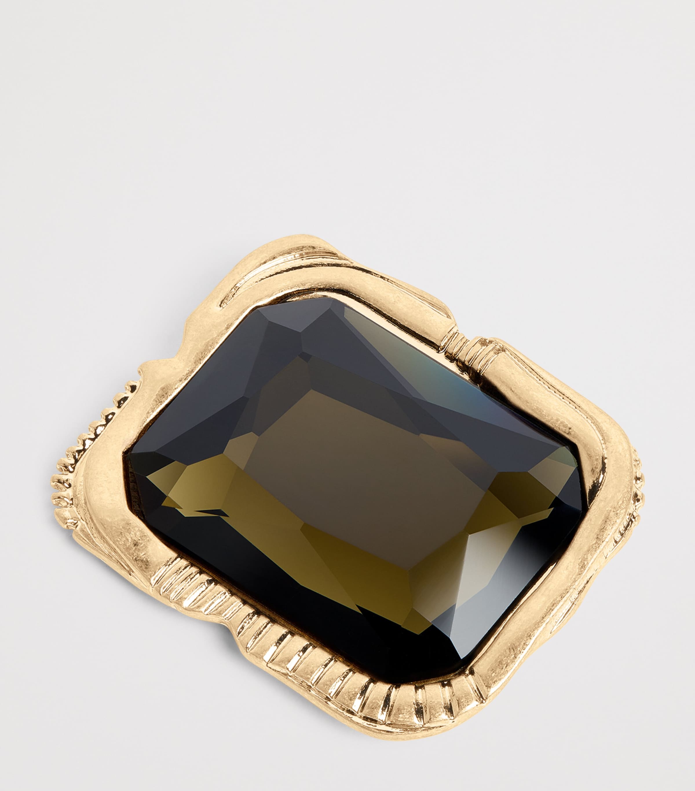 Crystal-Embellished Brooch GOLD Image 4