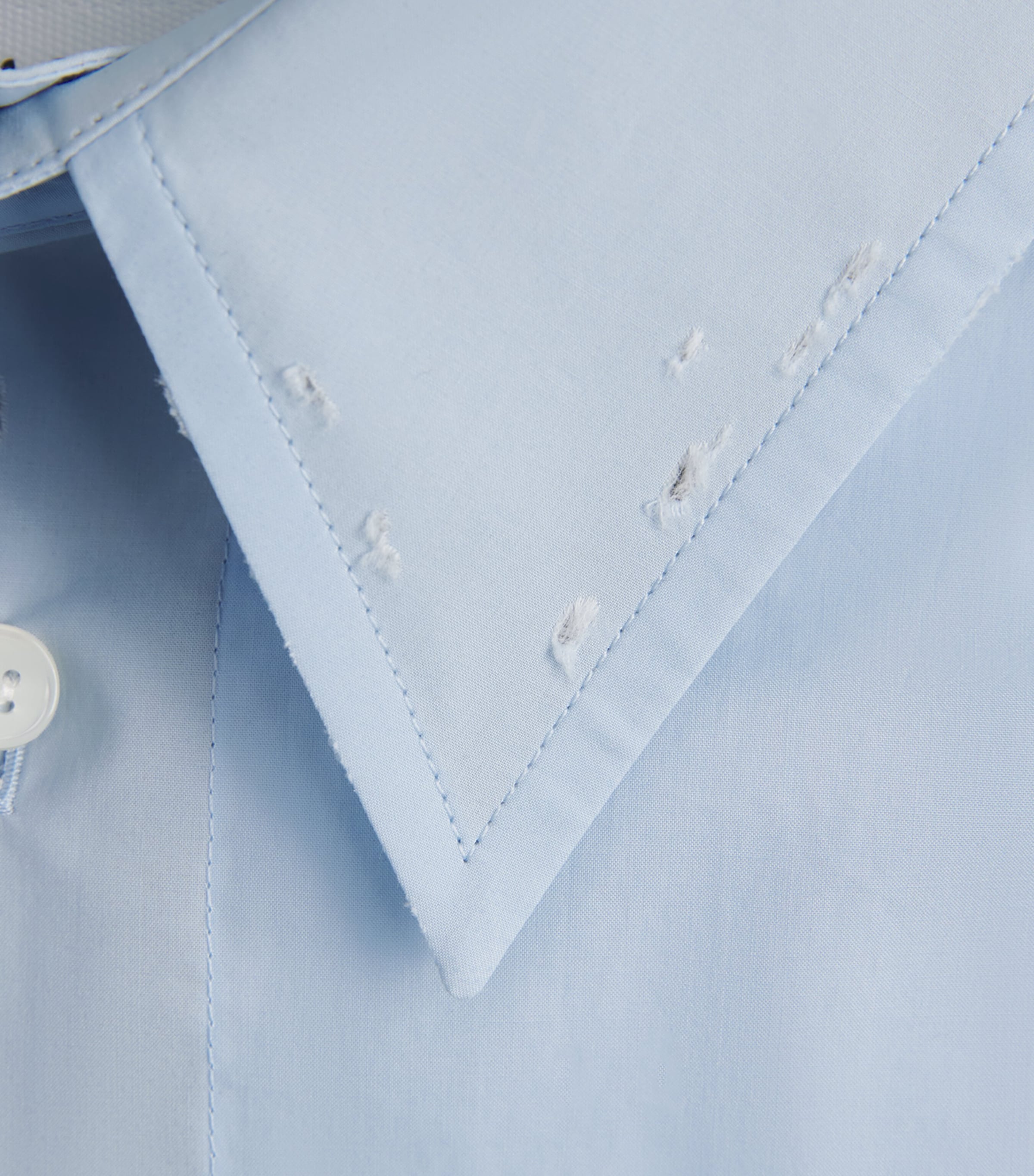 MM6 Maison Margiela Mens Cotton Shirt Light Blue Image 6
