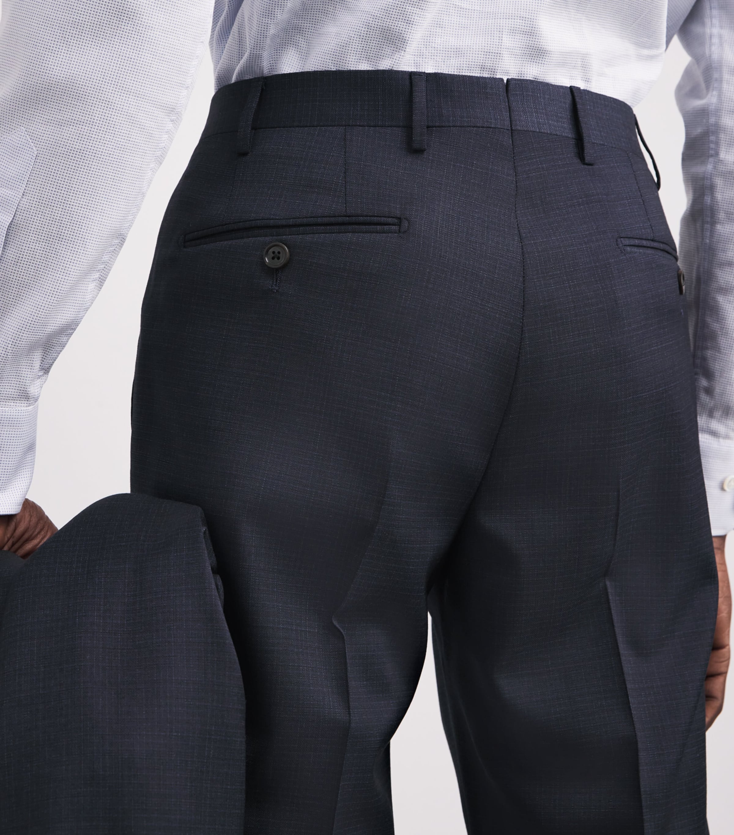 Virgin Wool-Blend 2-Piece Suit 003 CHINA BLUE Image 6