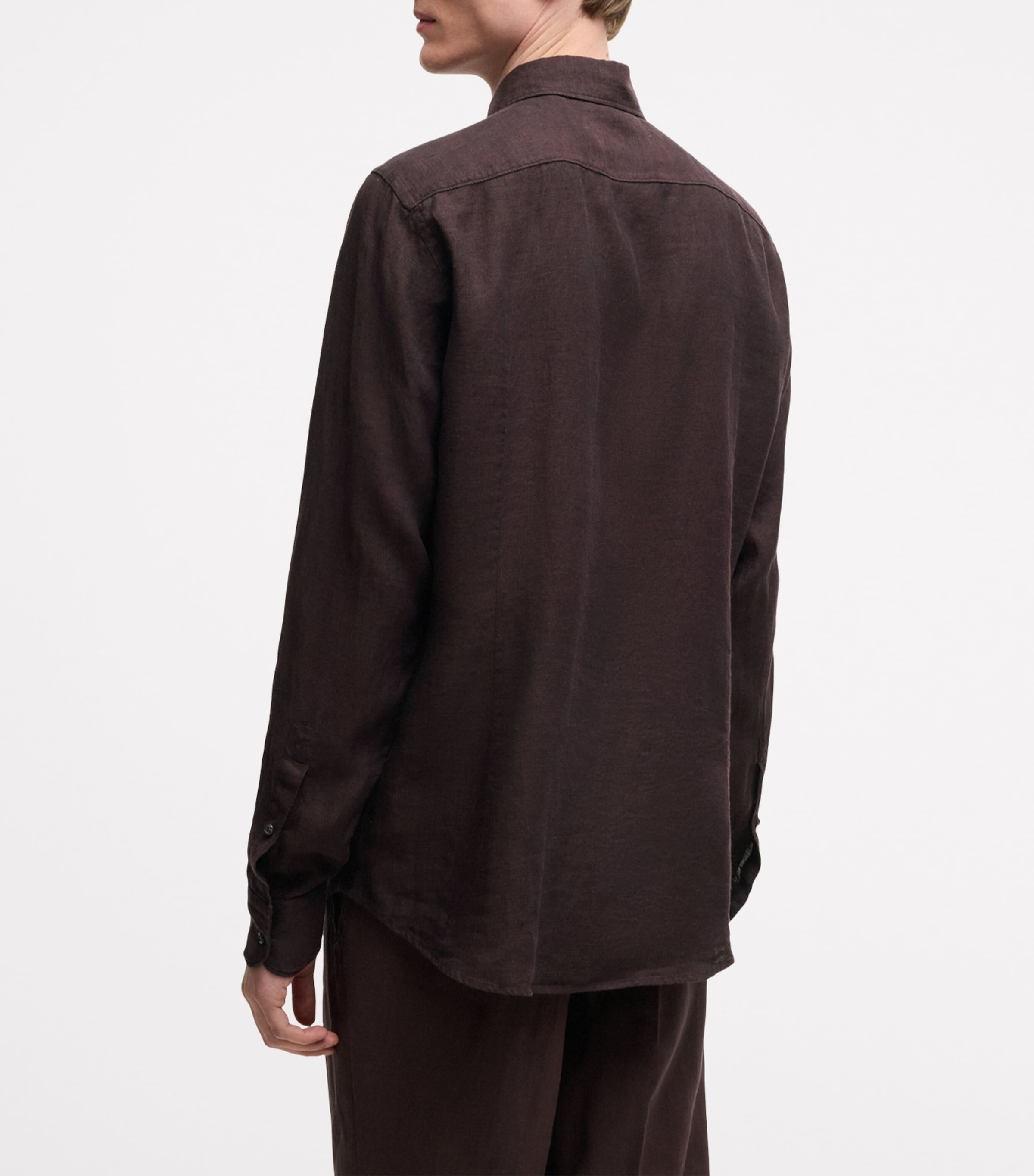 Linen Slim Shirt 203 Image 3